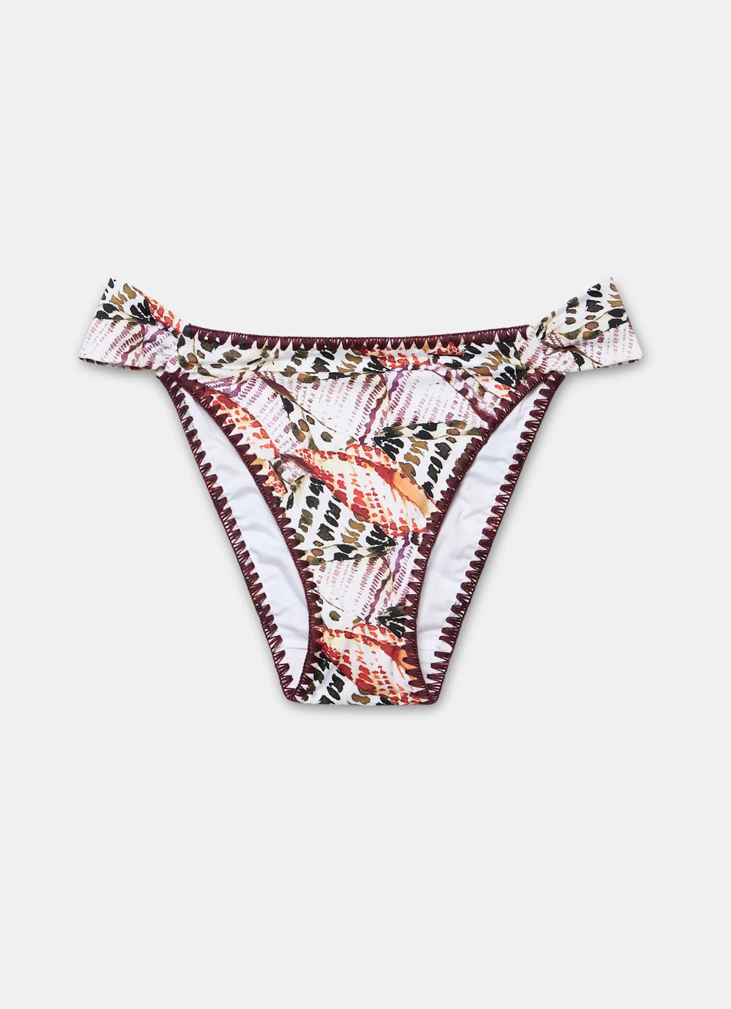 Neutral Printed Bikini Bottoms - Image 6