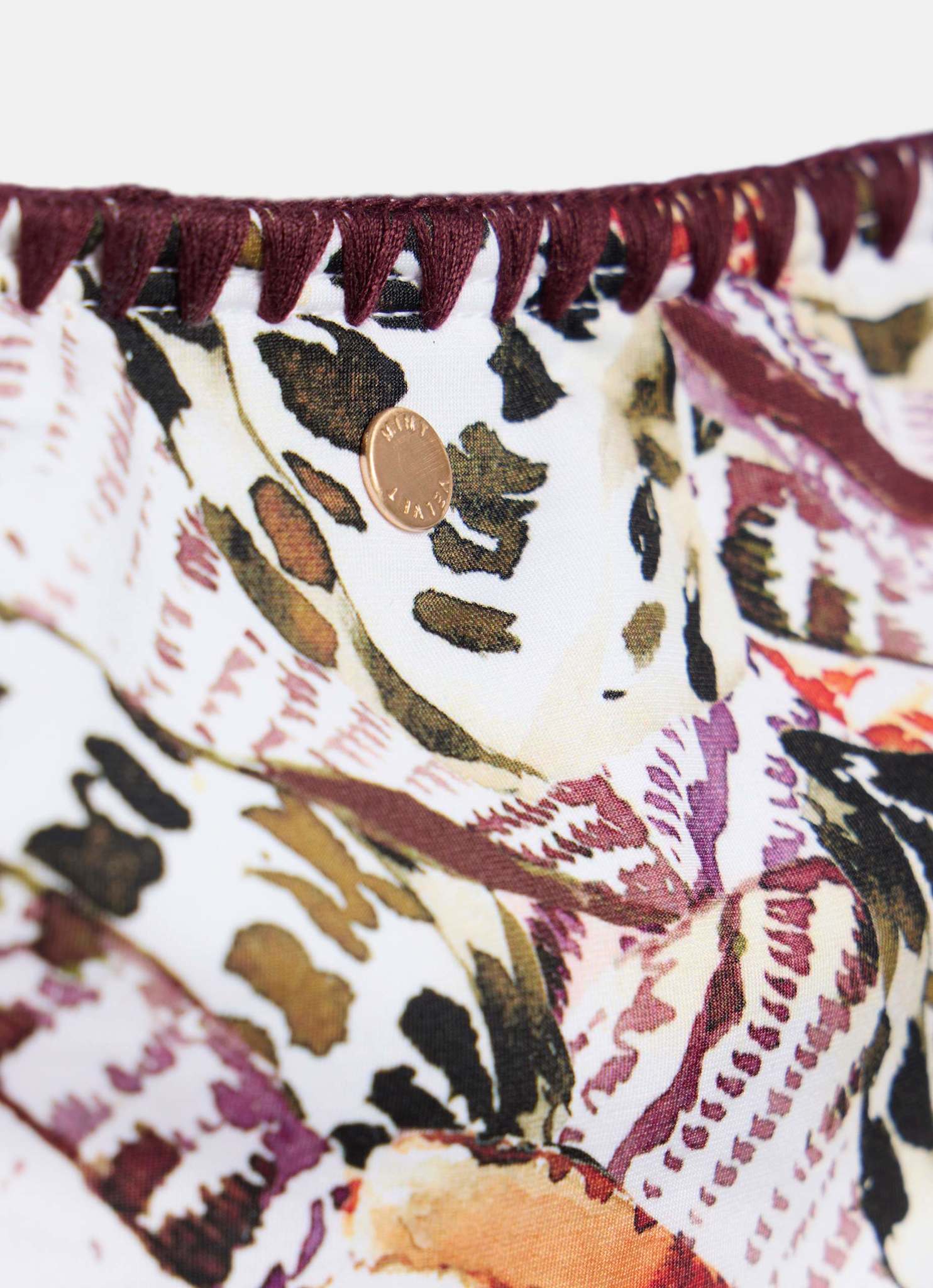 Neutral Printed Bikini Bottoms - Image 7