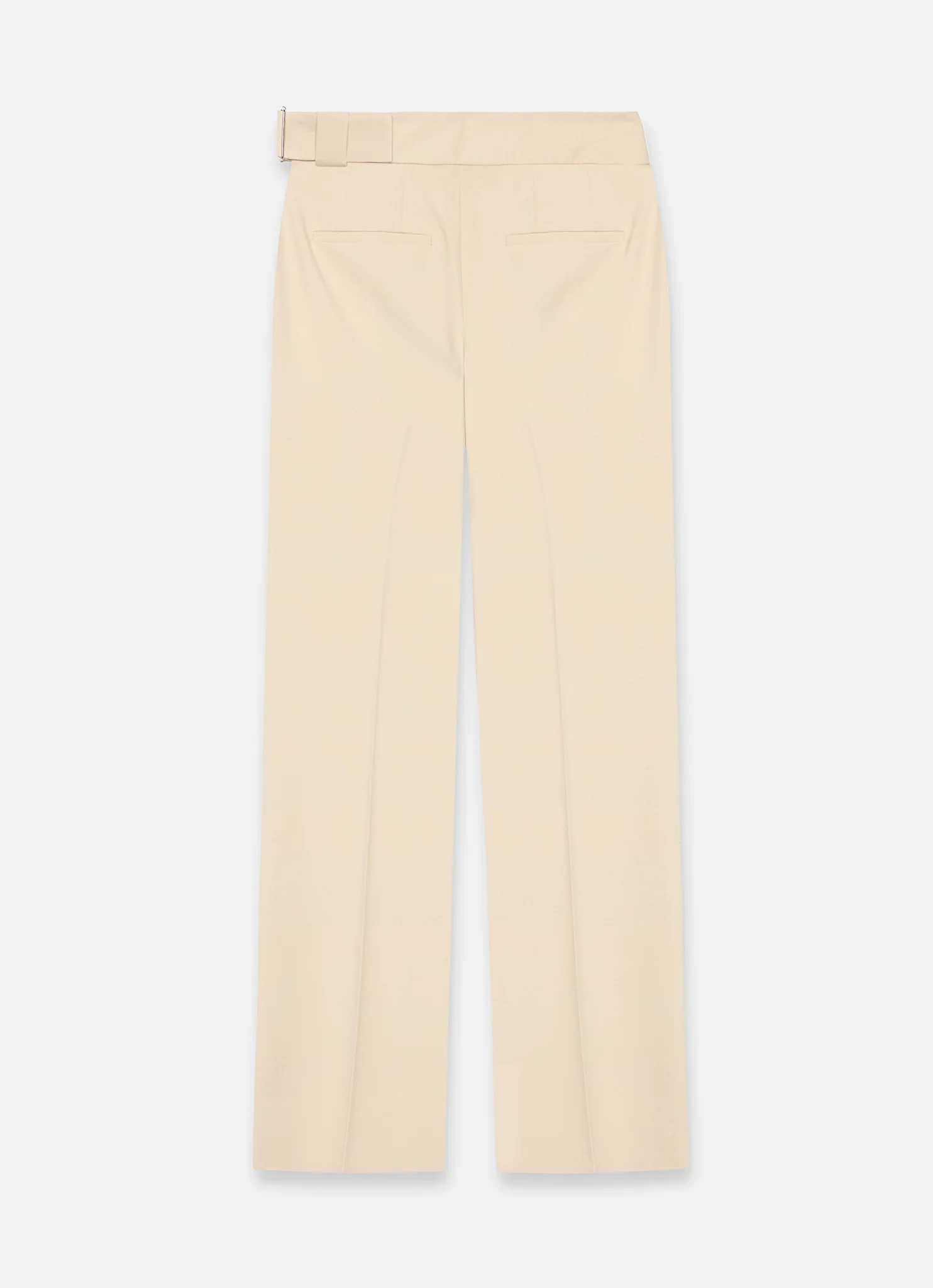 Neutral Tapered Buckle Detail Trousers - Image 8