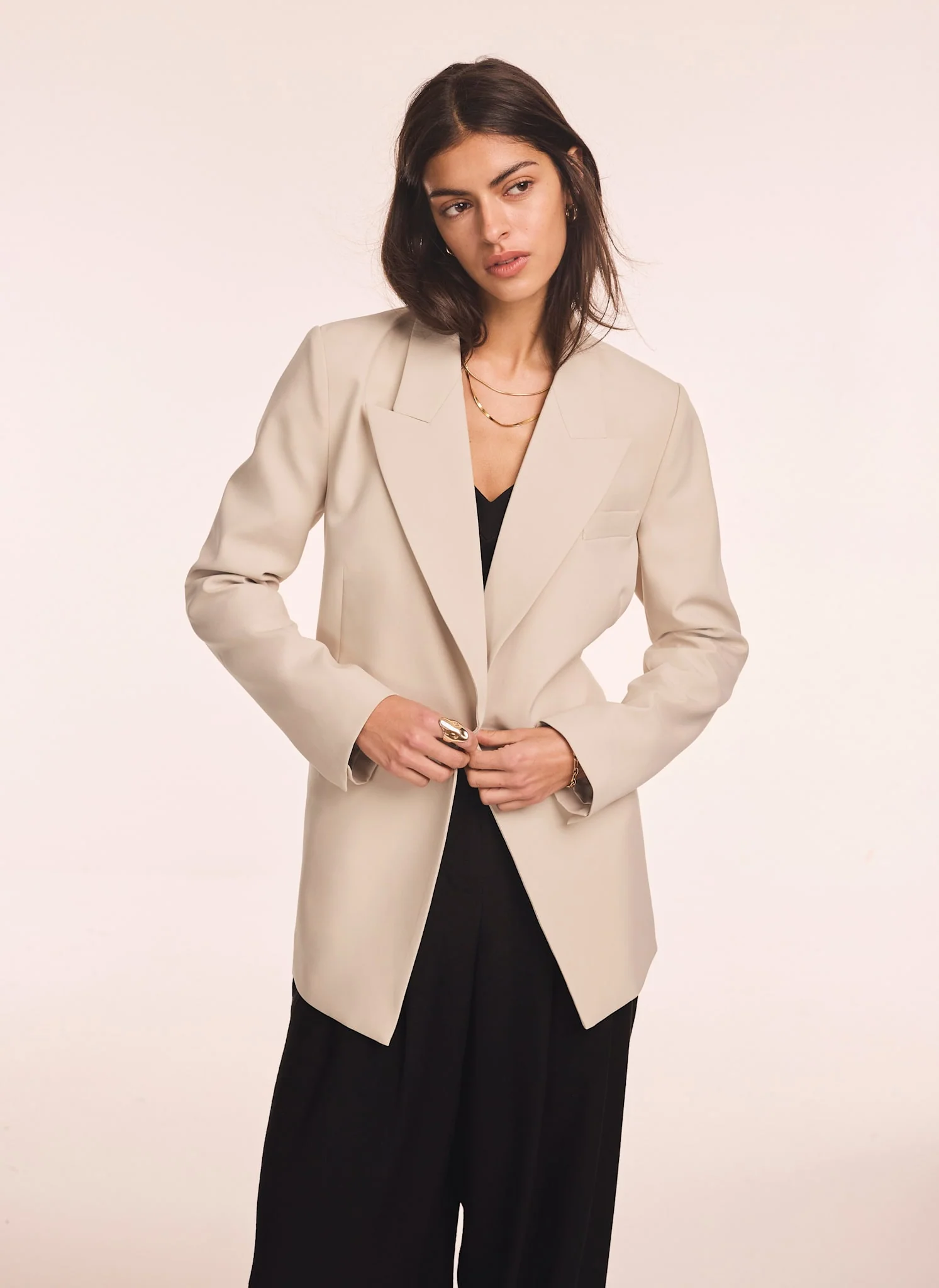 Neutral Longline Blazer - Image 2