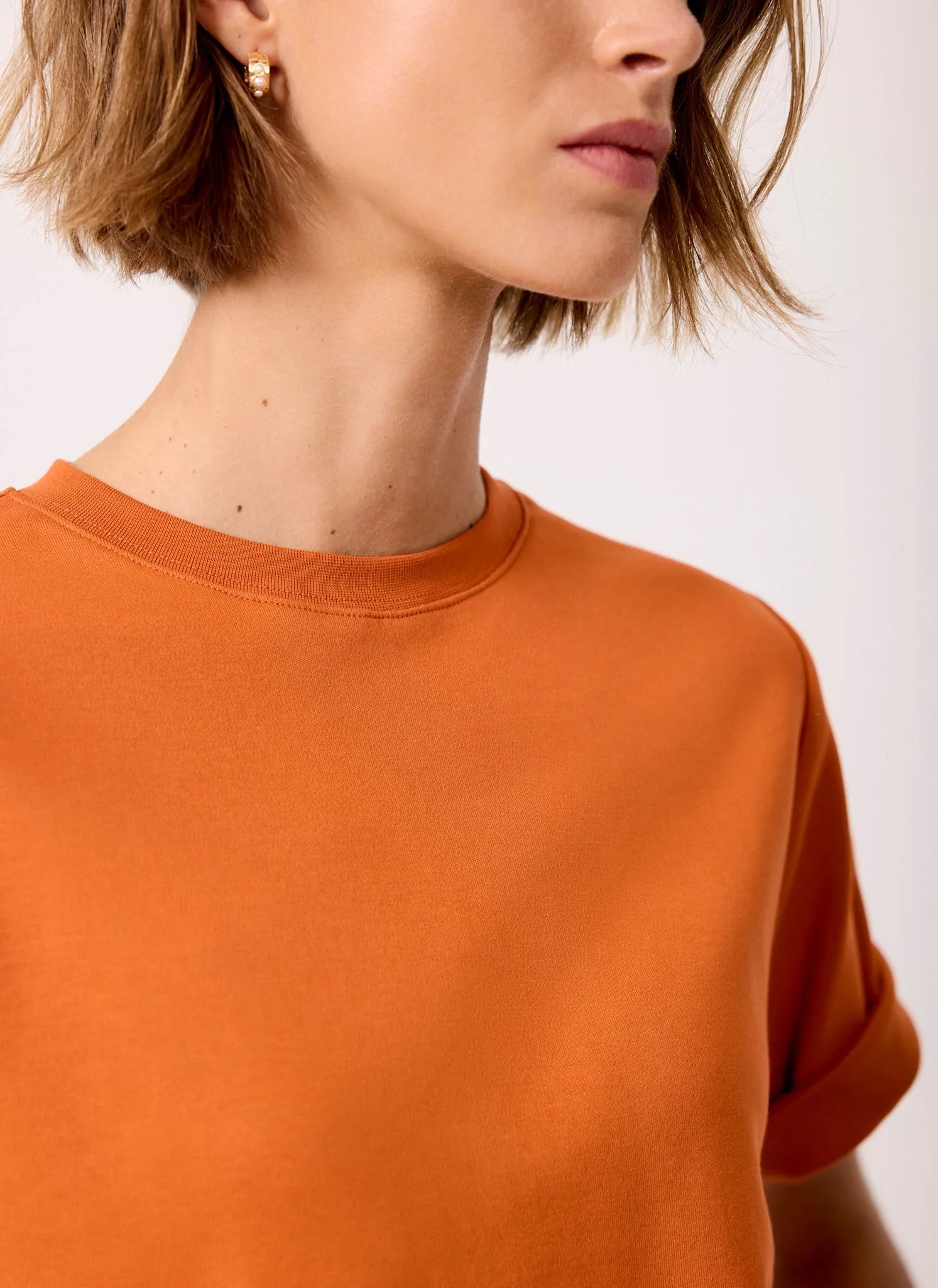 Orange Cotton Ultimate T-Shirt - Image 5