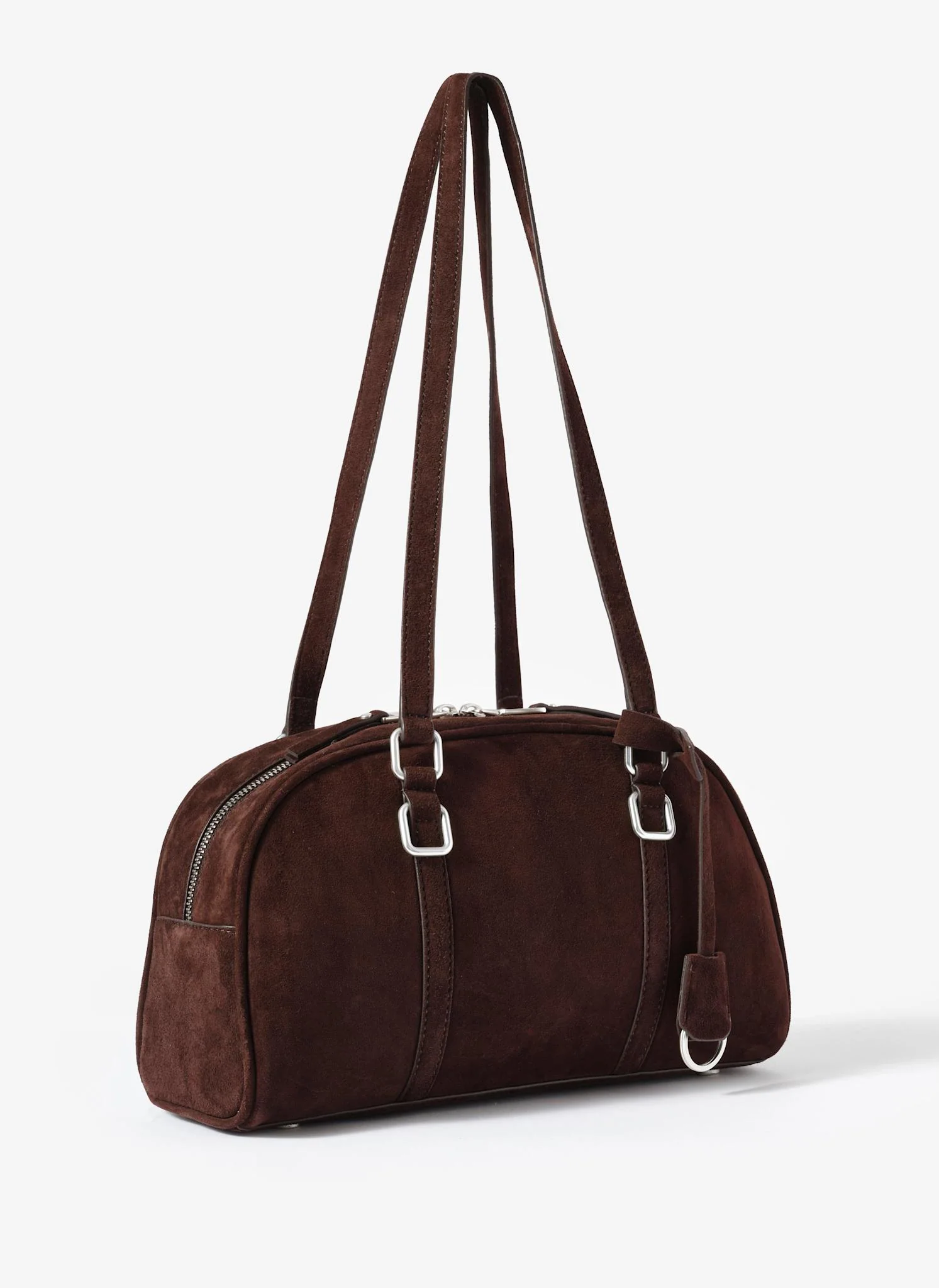 Otti Brown Suede Shoulder Bag - Image 4