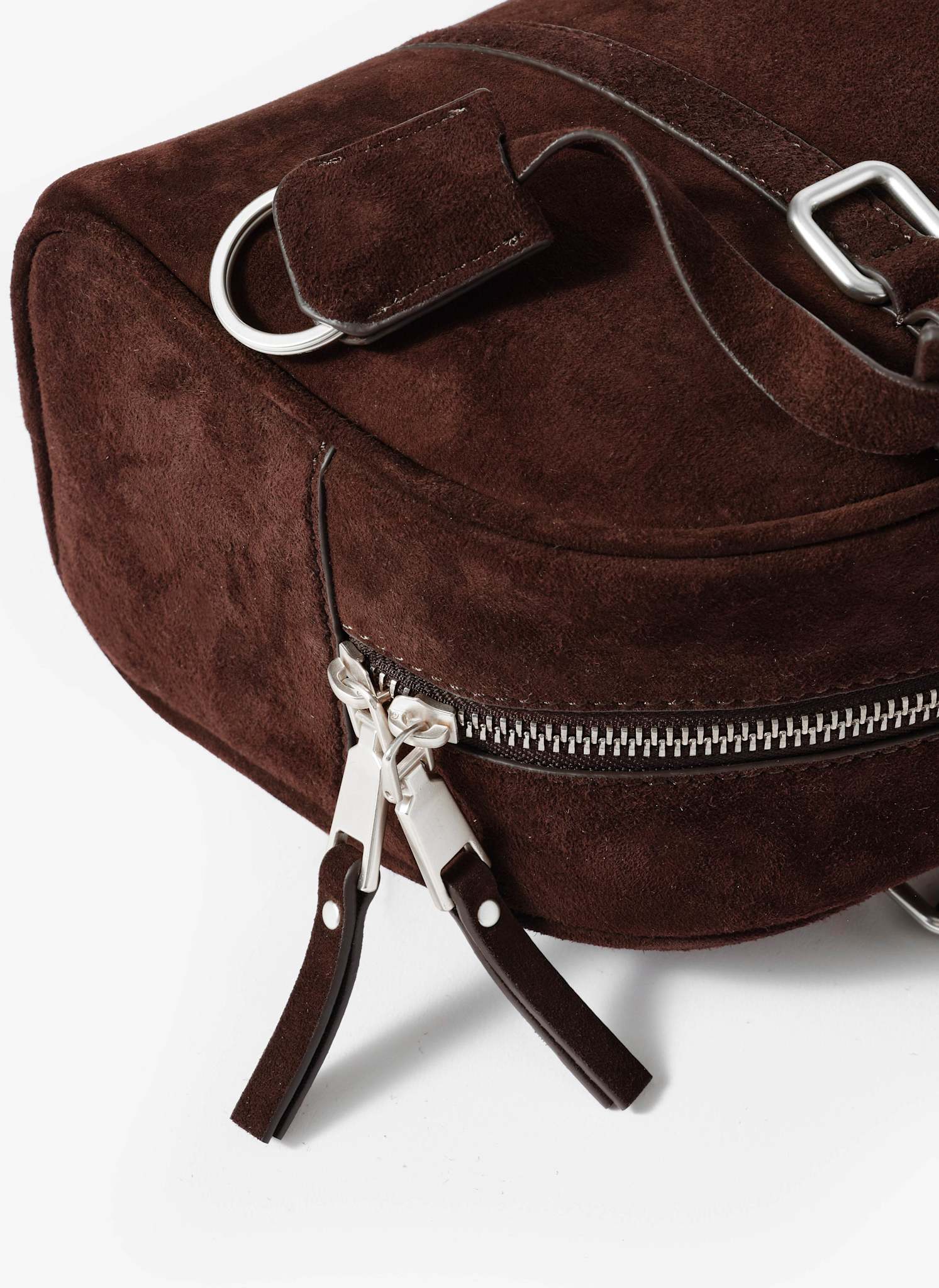 Otti Brown Suede Shoulder Bag - Image 6