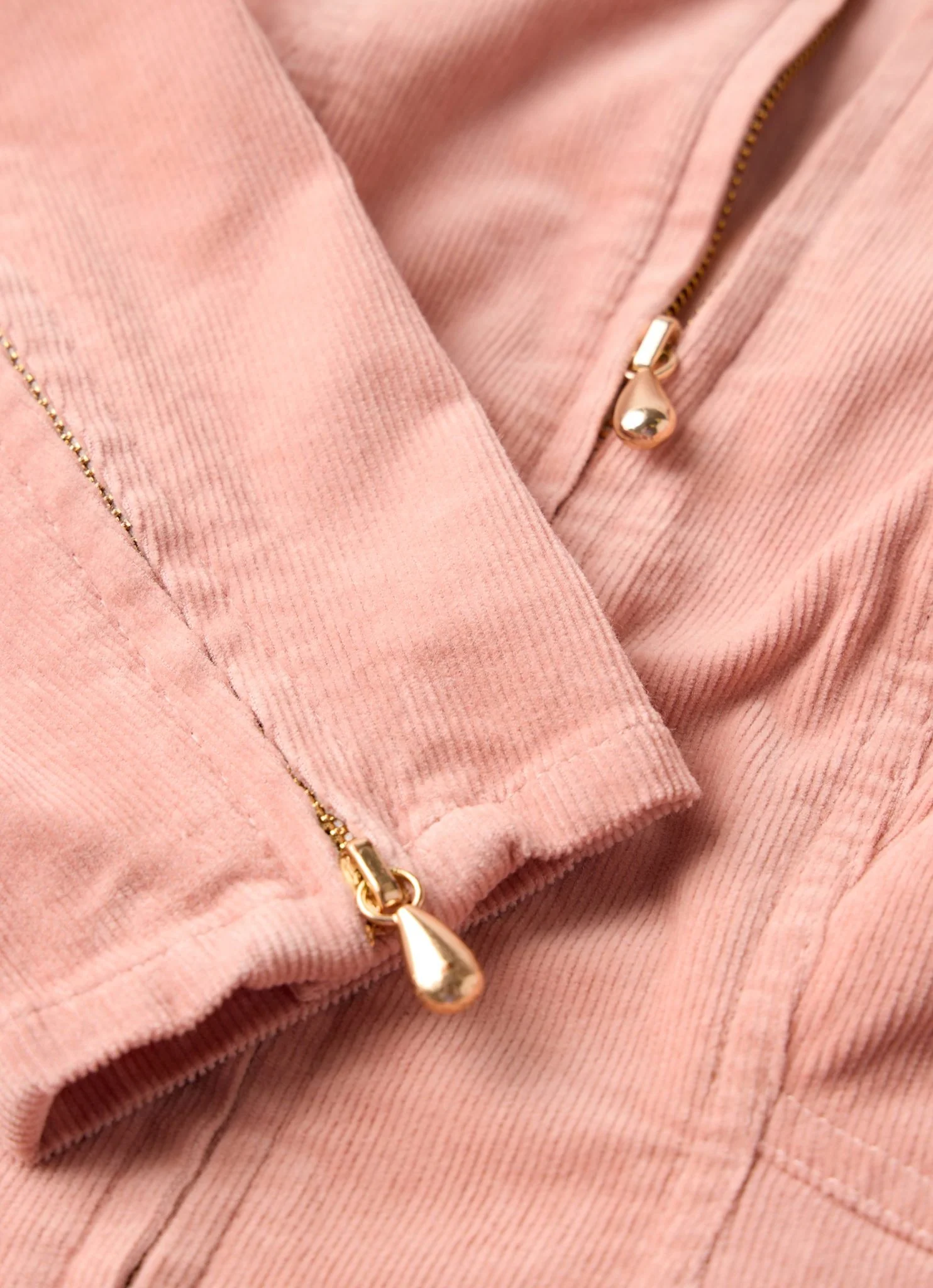 Pink Corduroy Midi Dress - Image 8