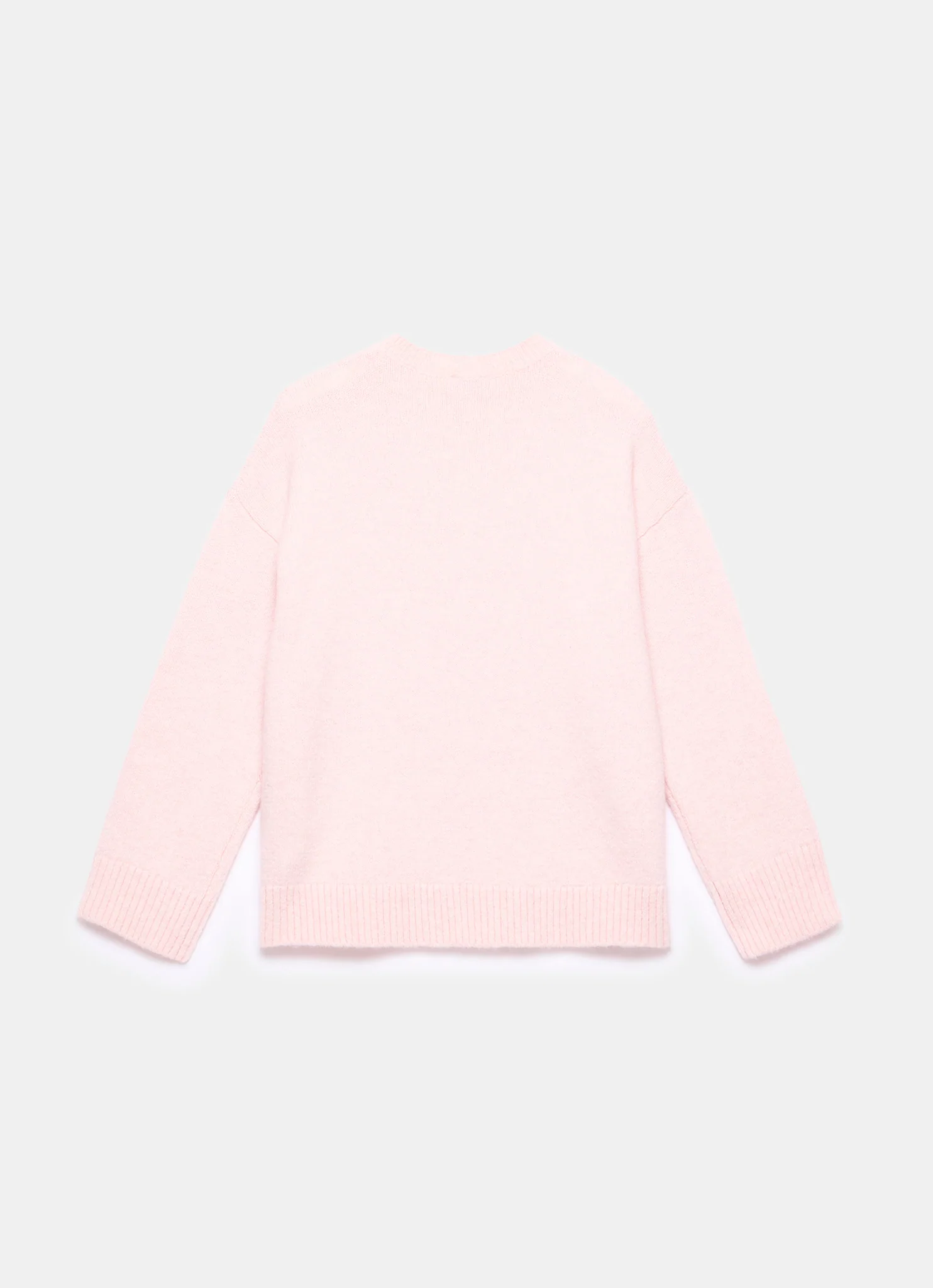 Pink Wool Blend Longline Knit Jumper - Image 8