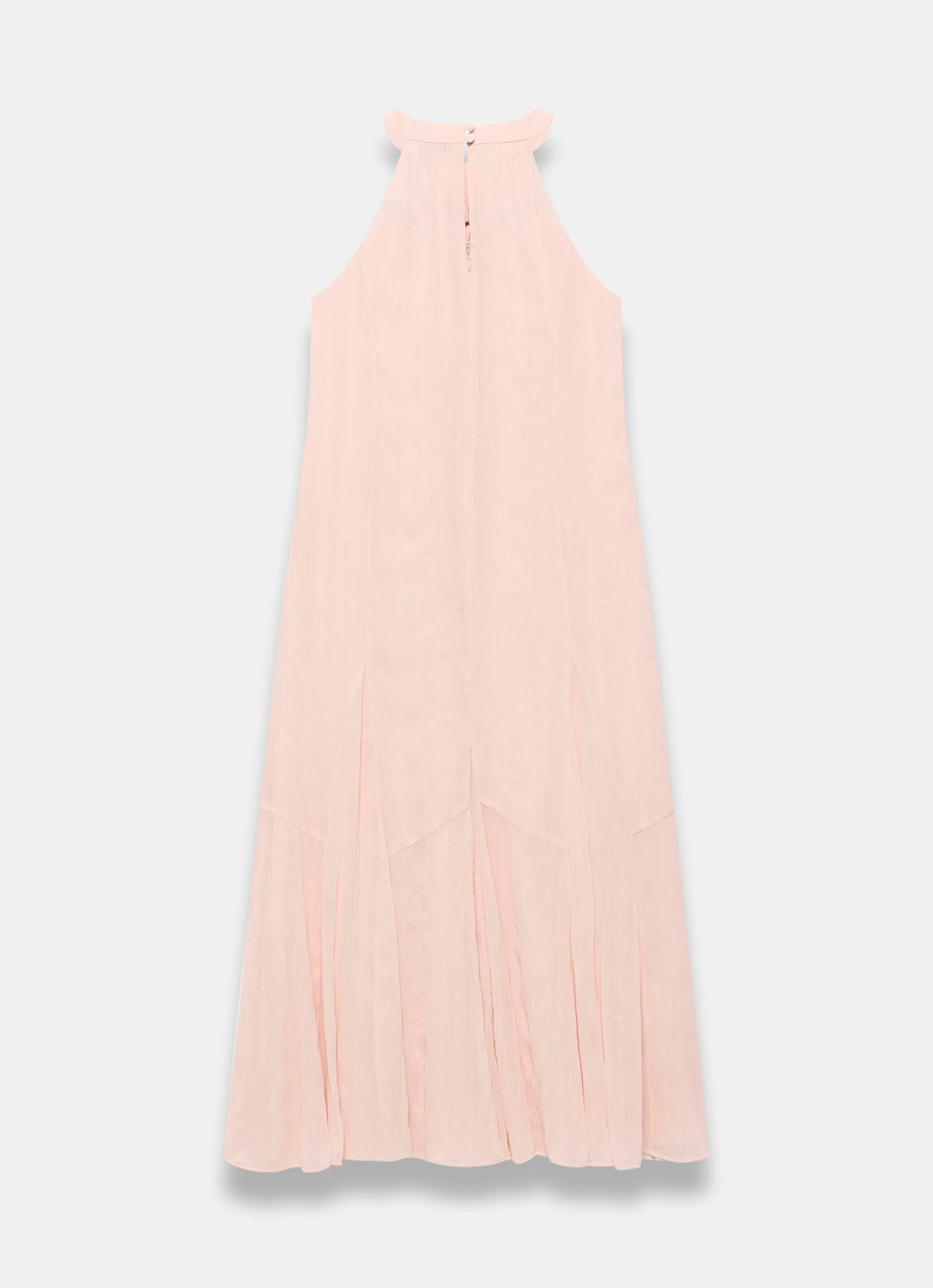 Pink Beaded Halter Maxi Dress - Image 7