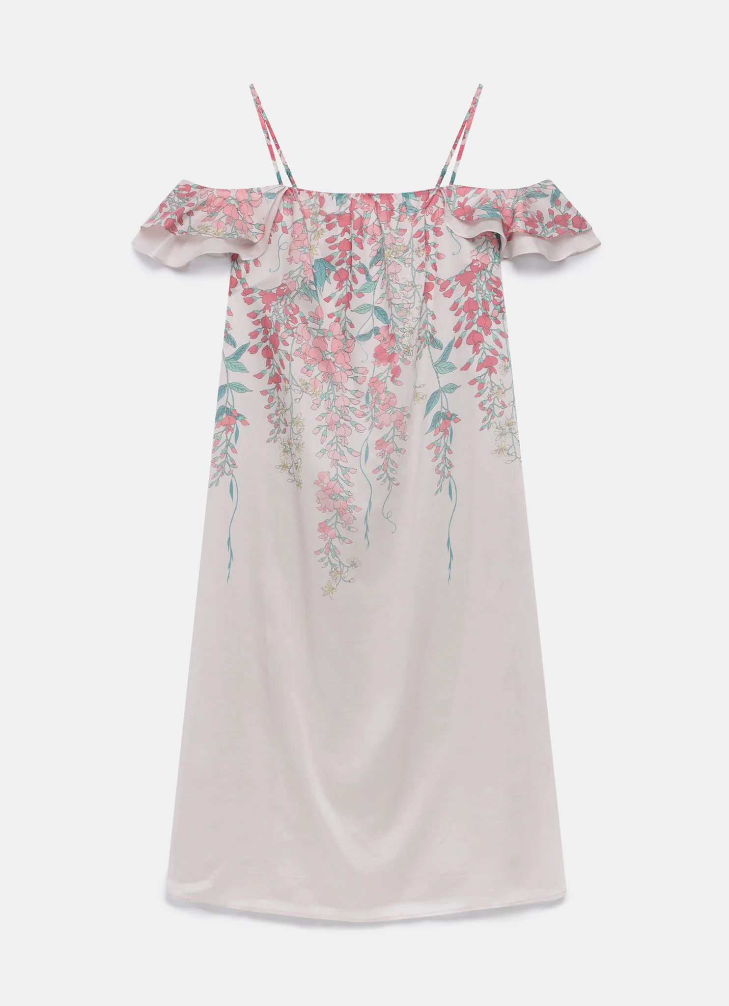 Pink Floral Print Midi Dress - Image 7