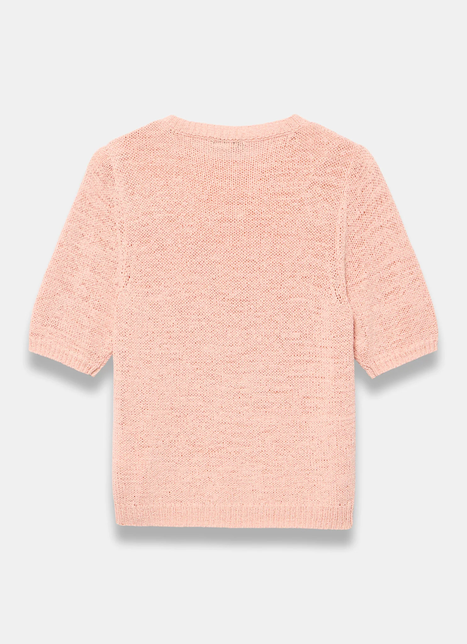 Pink Cotton Blend Knit Top - Image 7