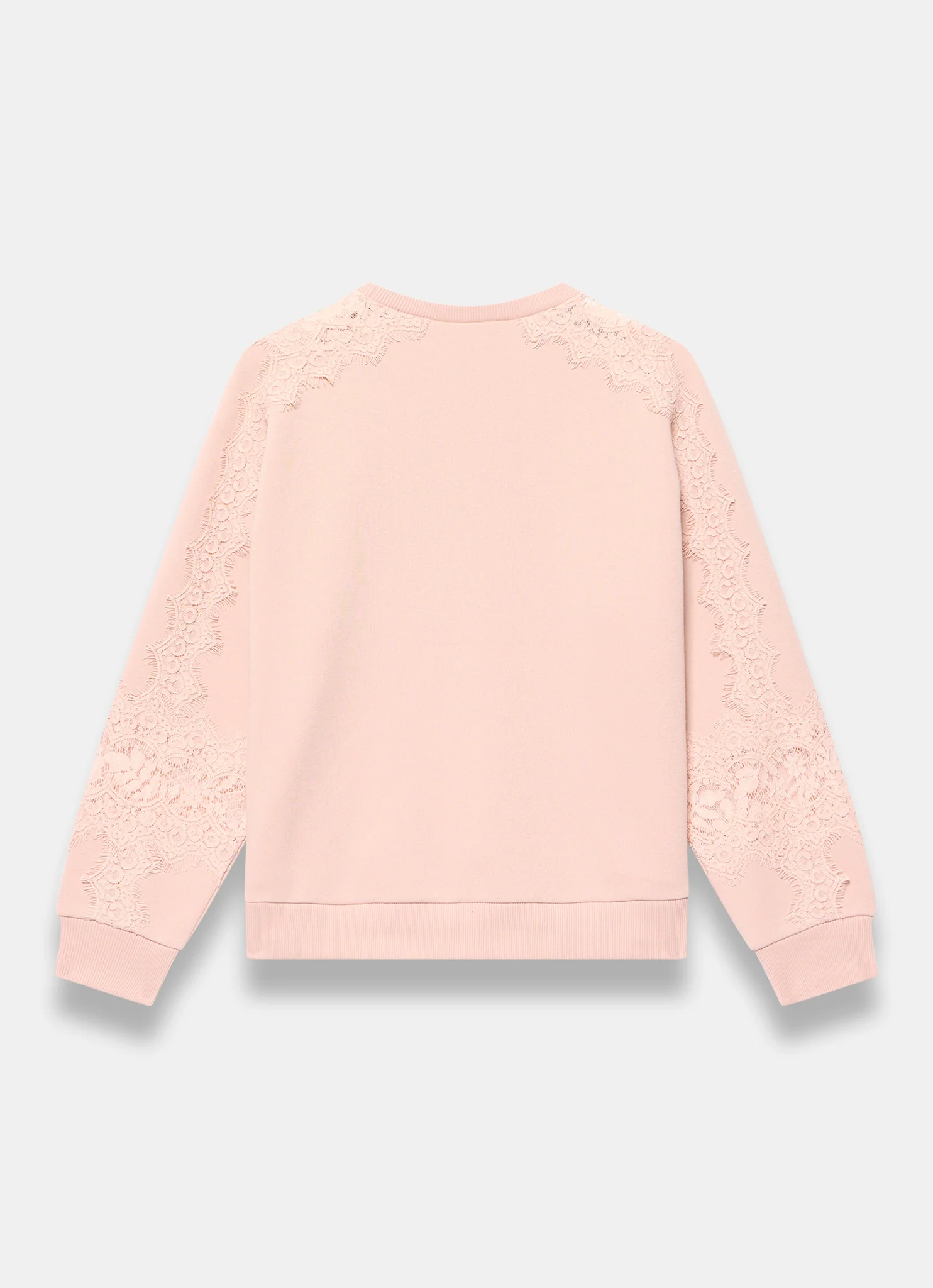 Pink Lace Detail Sweatshirt - Image 8