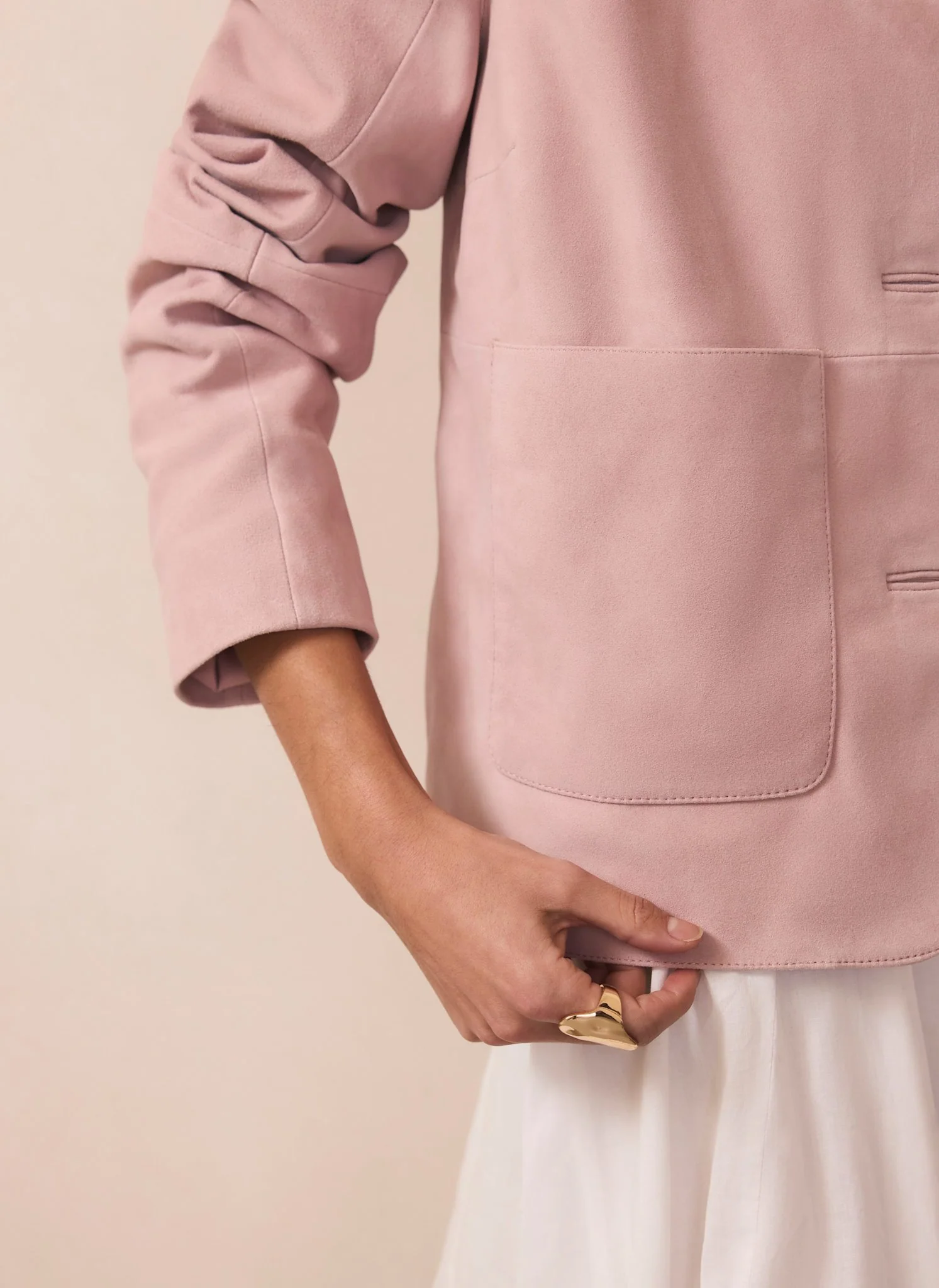 Pink Suede Jacket - Image 6