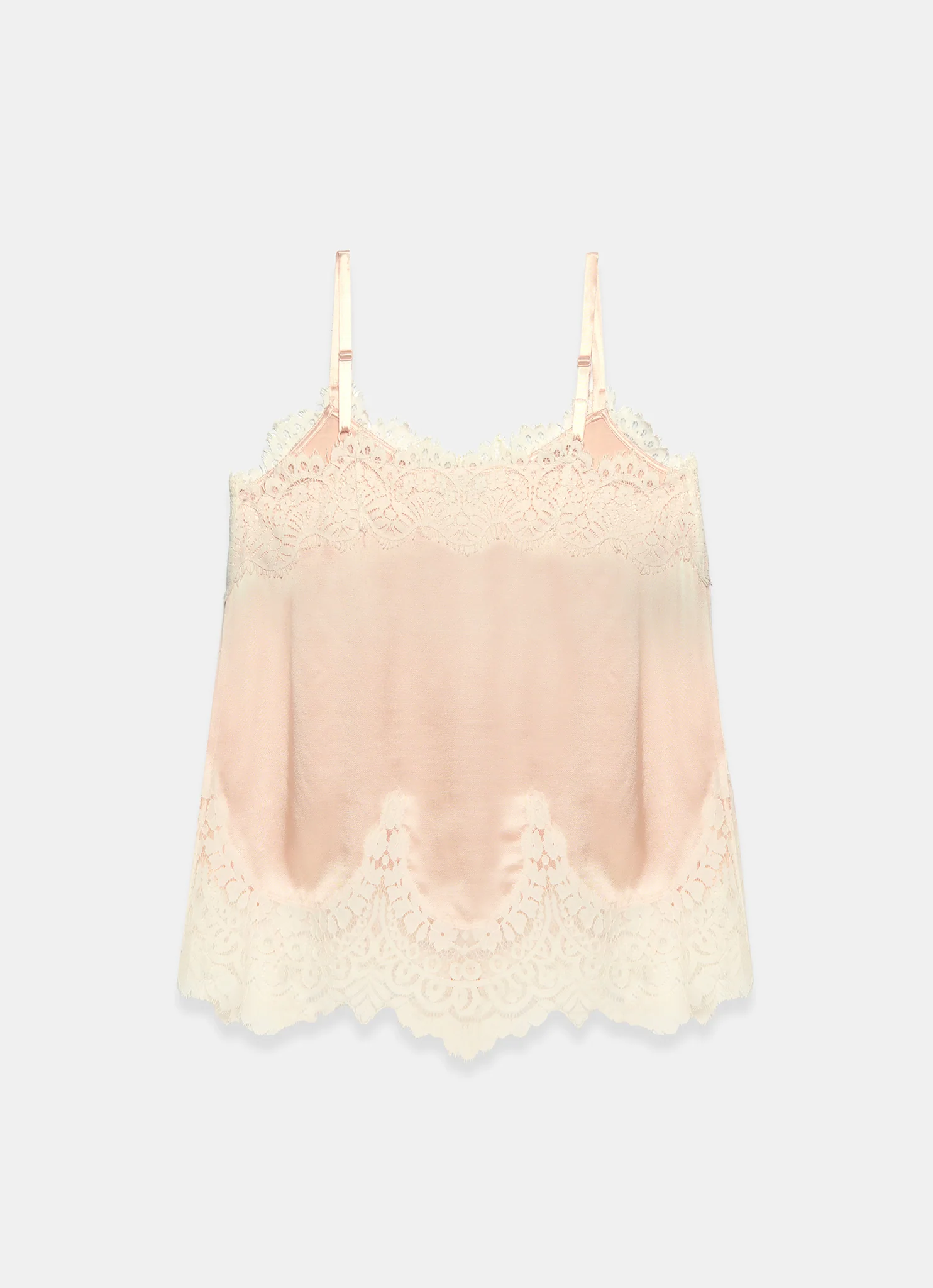 Pink Satin Lace Camisole Top - Image 8