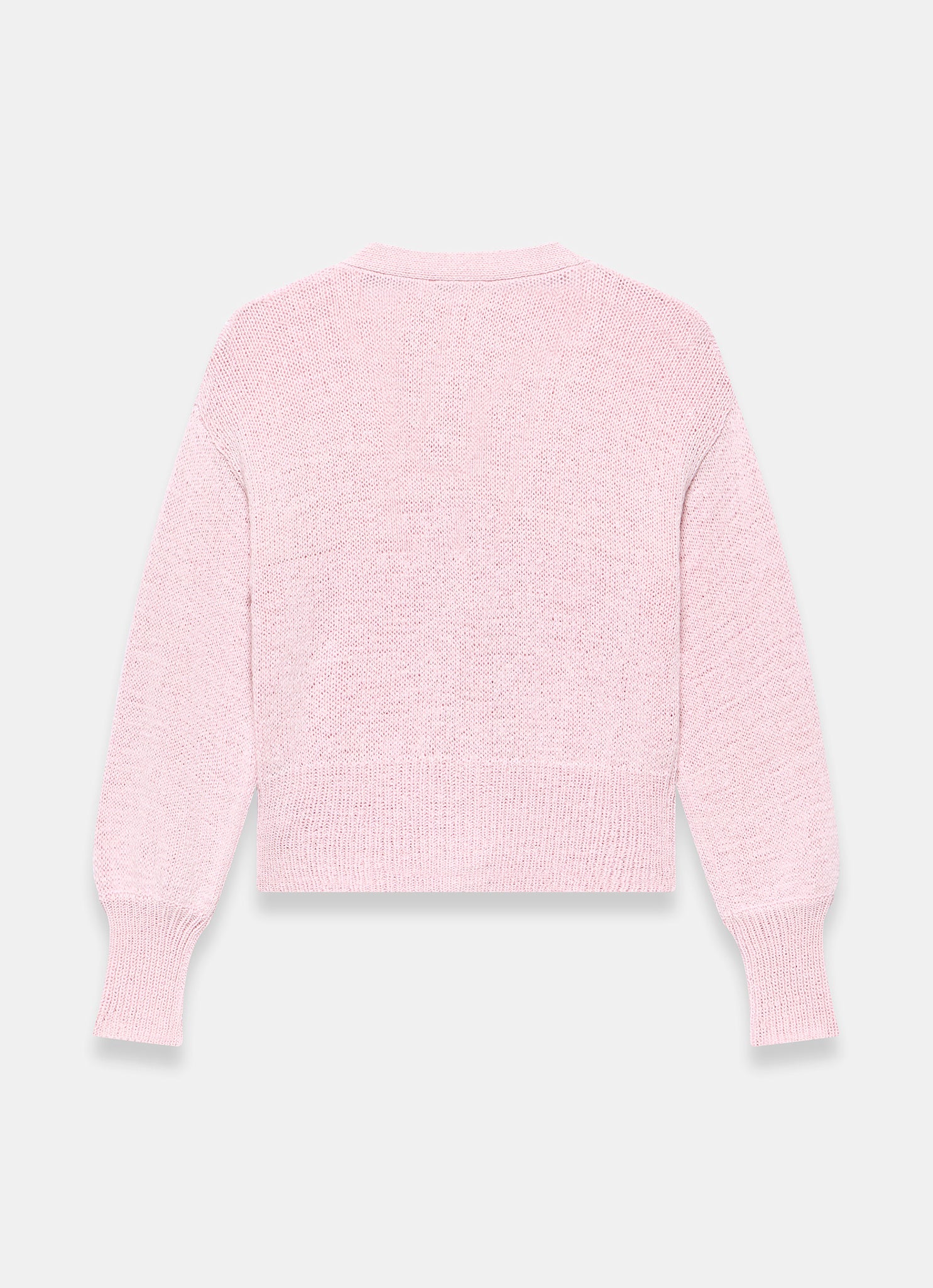 Pink Cotton Blend Cardigan - Image 7