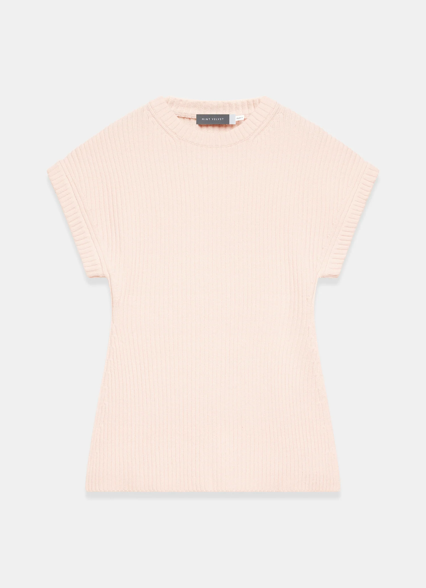 Pink Wool Blend Longline Knit Top - Image 6