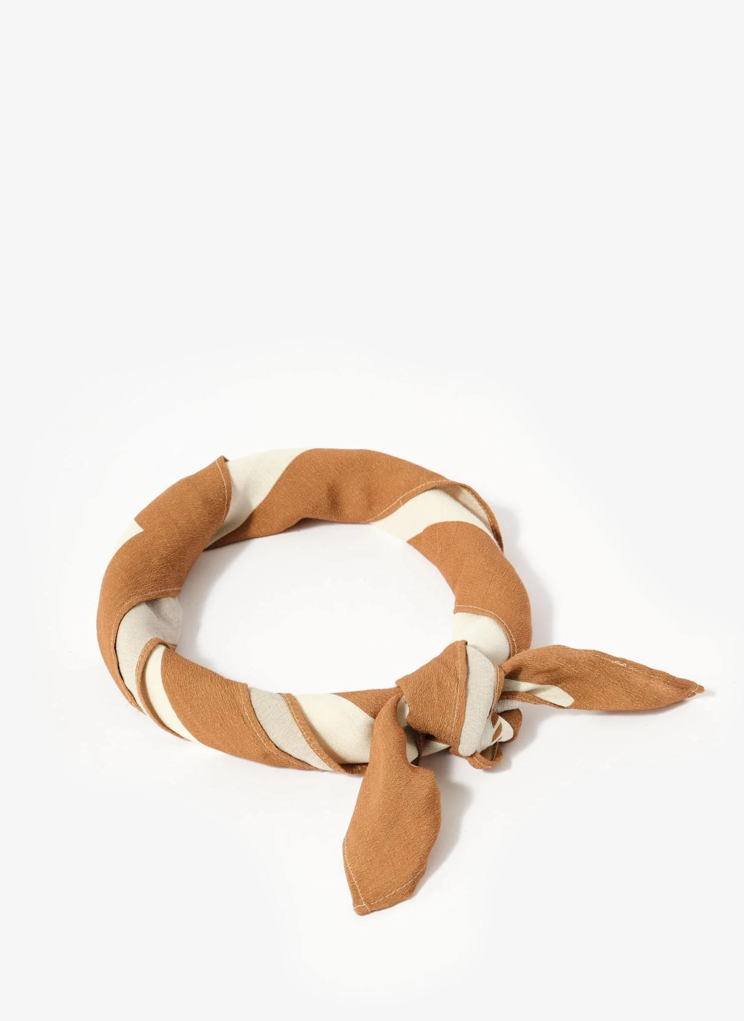 Cream Border Square Neck Scarf - Image 4