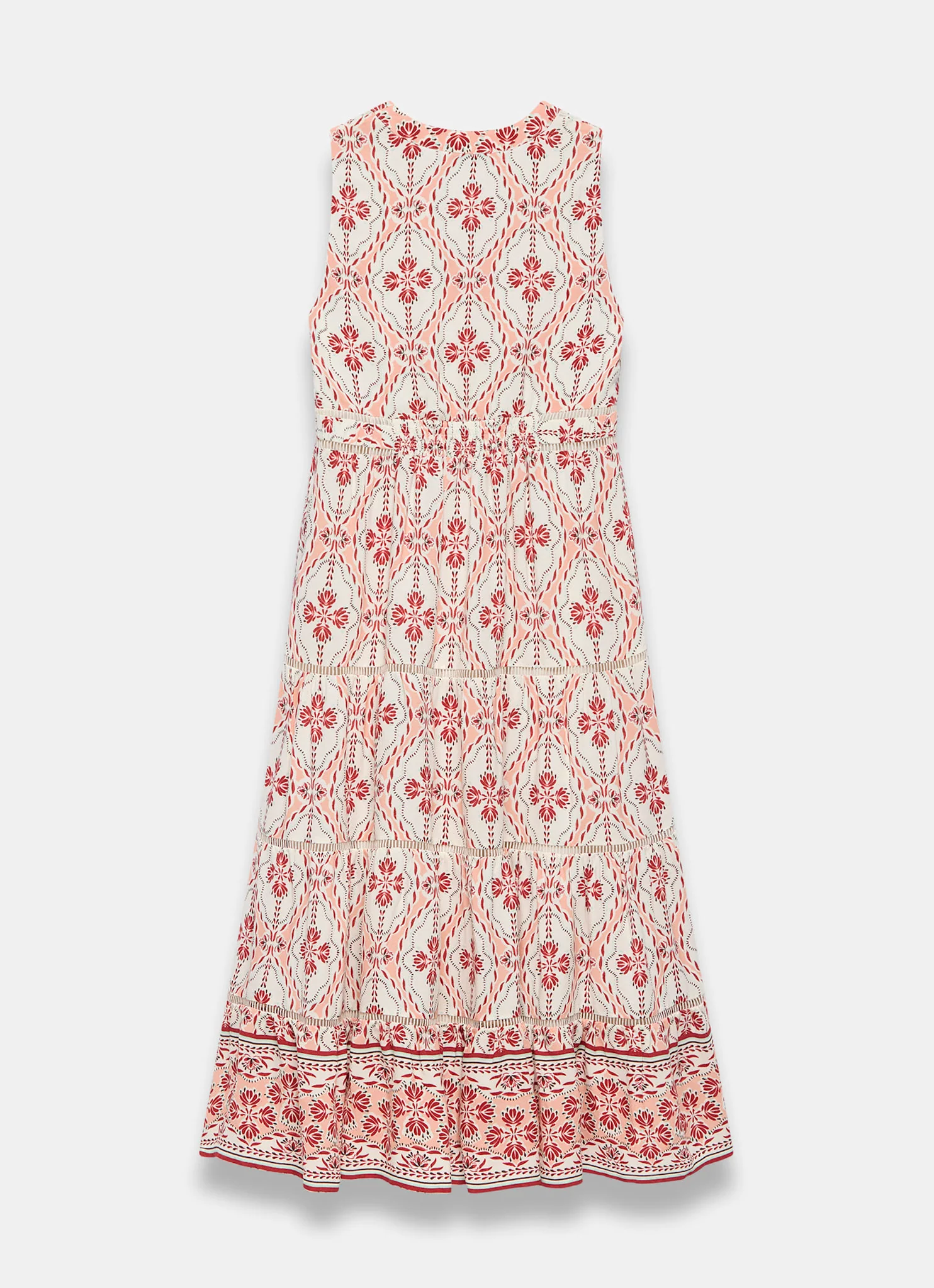 Pink Geo Print Maxi Dress - Image 8