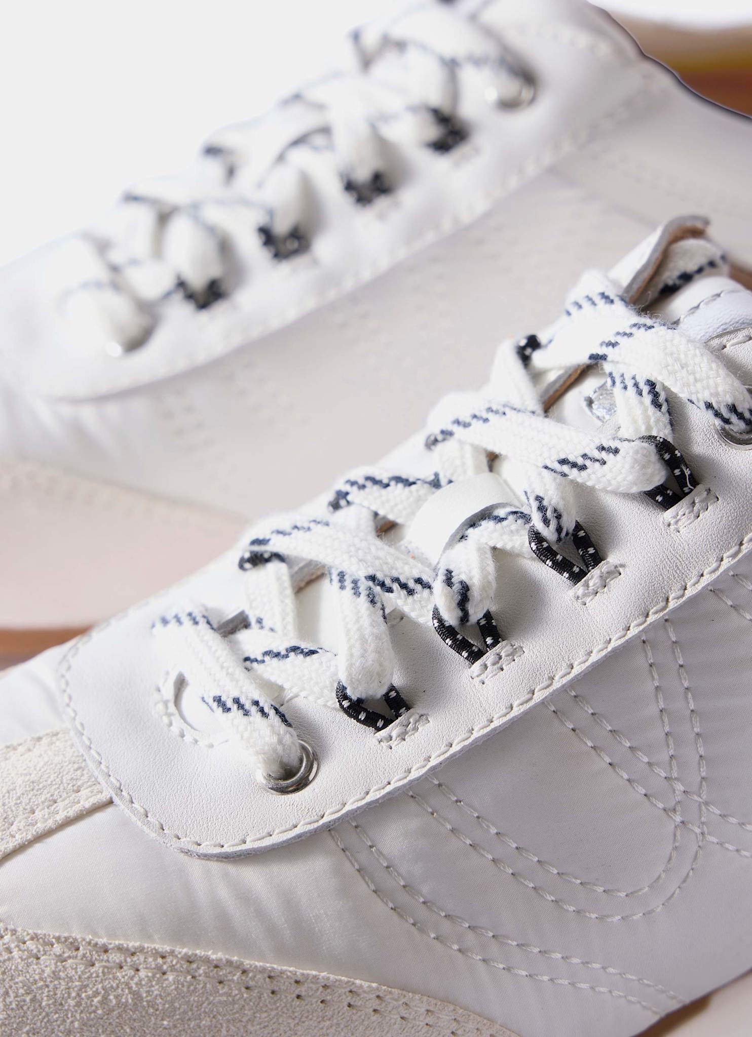 Rach White Suede Detail Trainers - Image 4