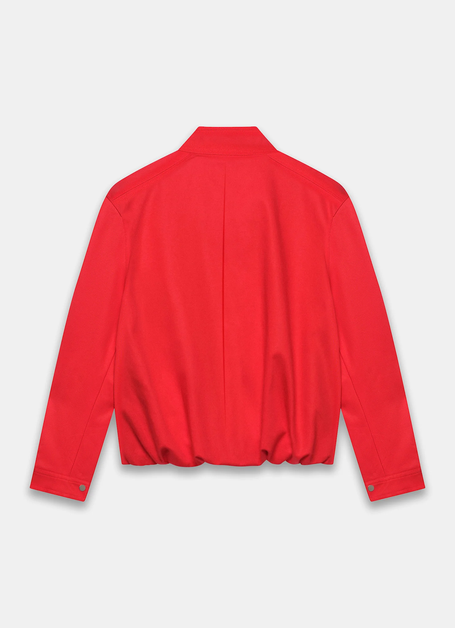 Red Funnel Neck Bomber Jacket - Image 7