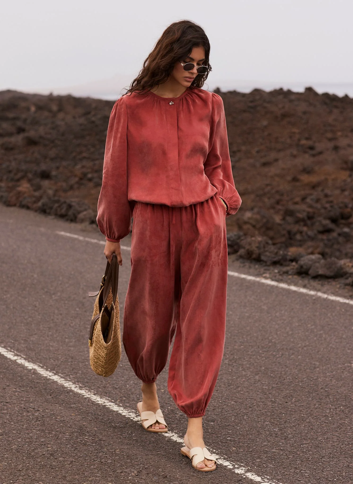 Rust Red Balloon Trousers