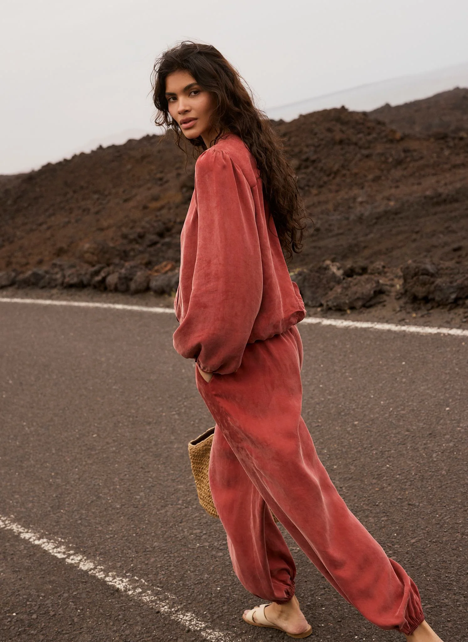 Rust Red Balloon Trousers - Image 3