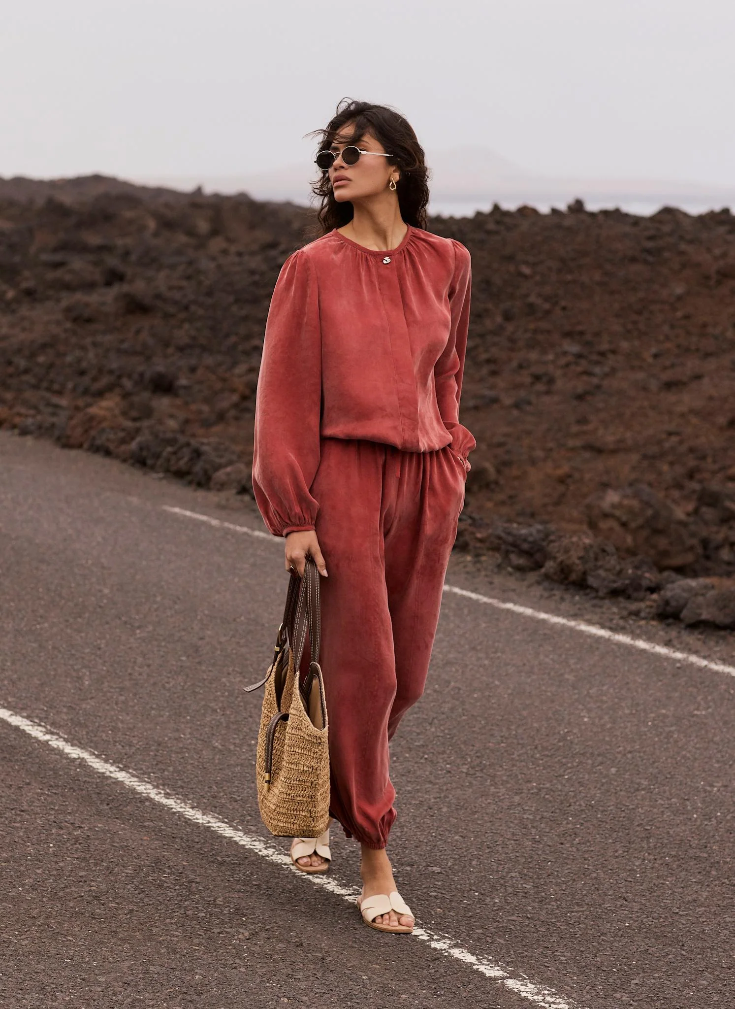Rust Red Balloon Trousers - Image 4