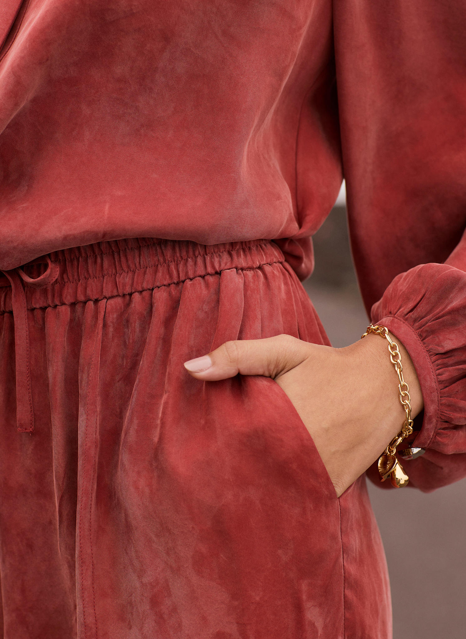 Rust Red Balloon Trousers - Image 5