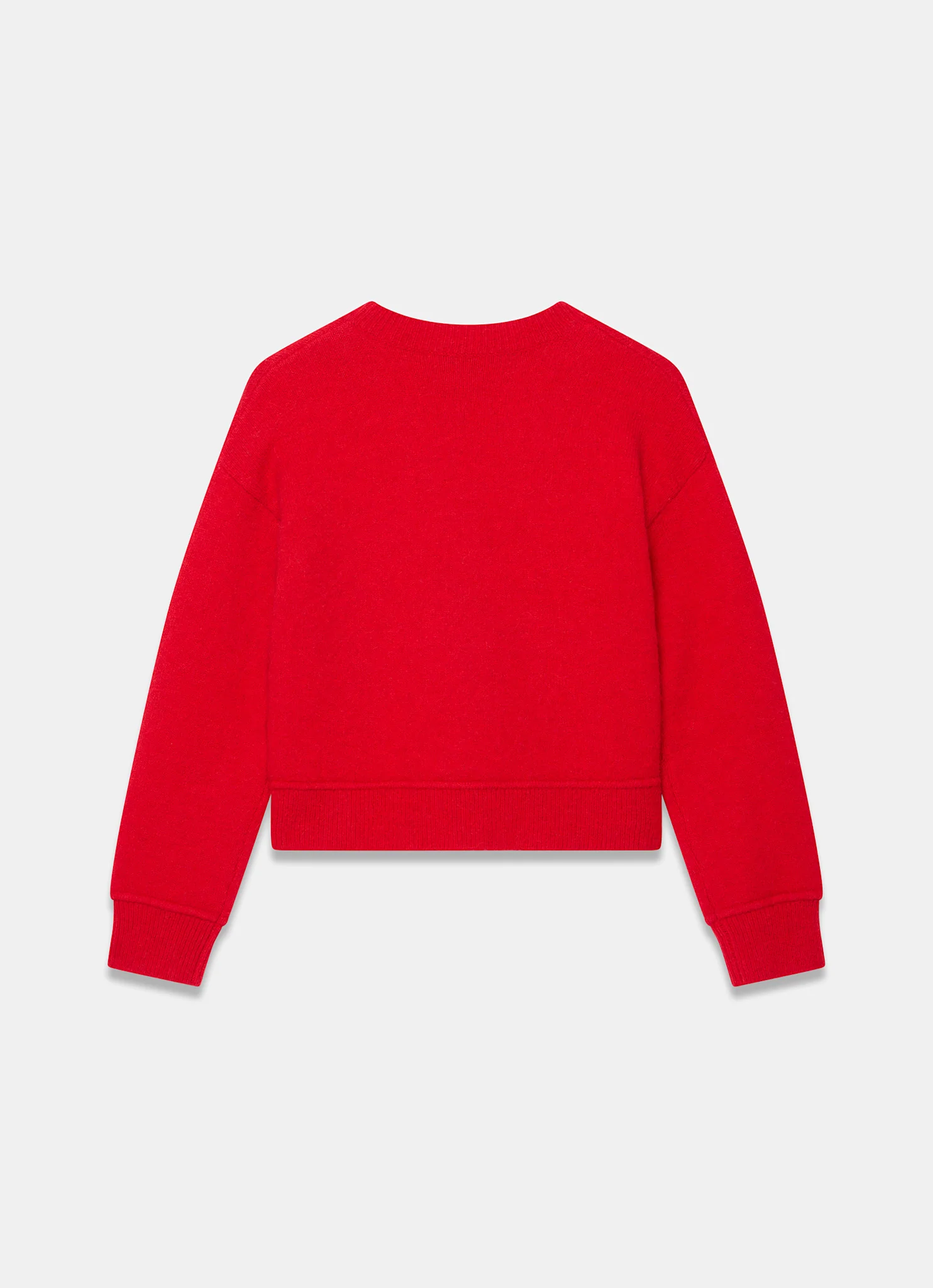 Red Textured Cardigan - Image 8