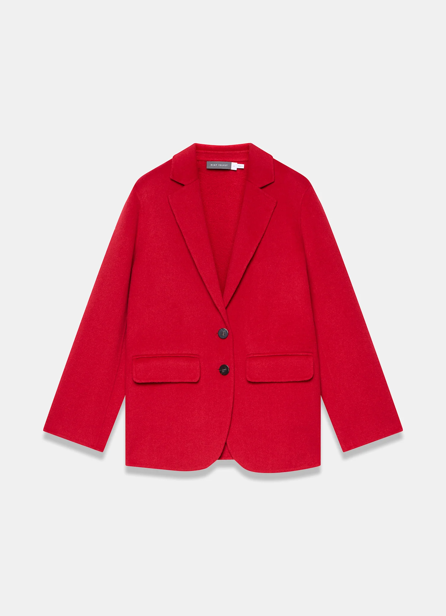 Red Single Breasted Hand Finished Blazer - Image 7
