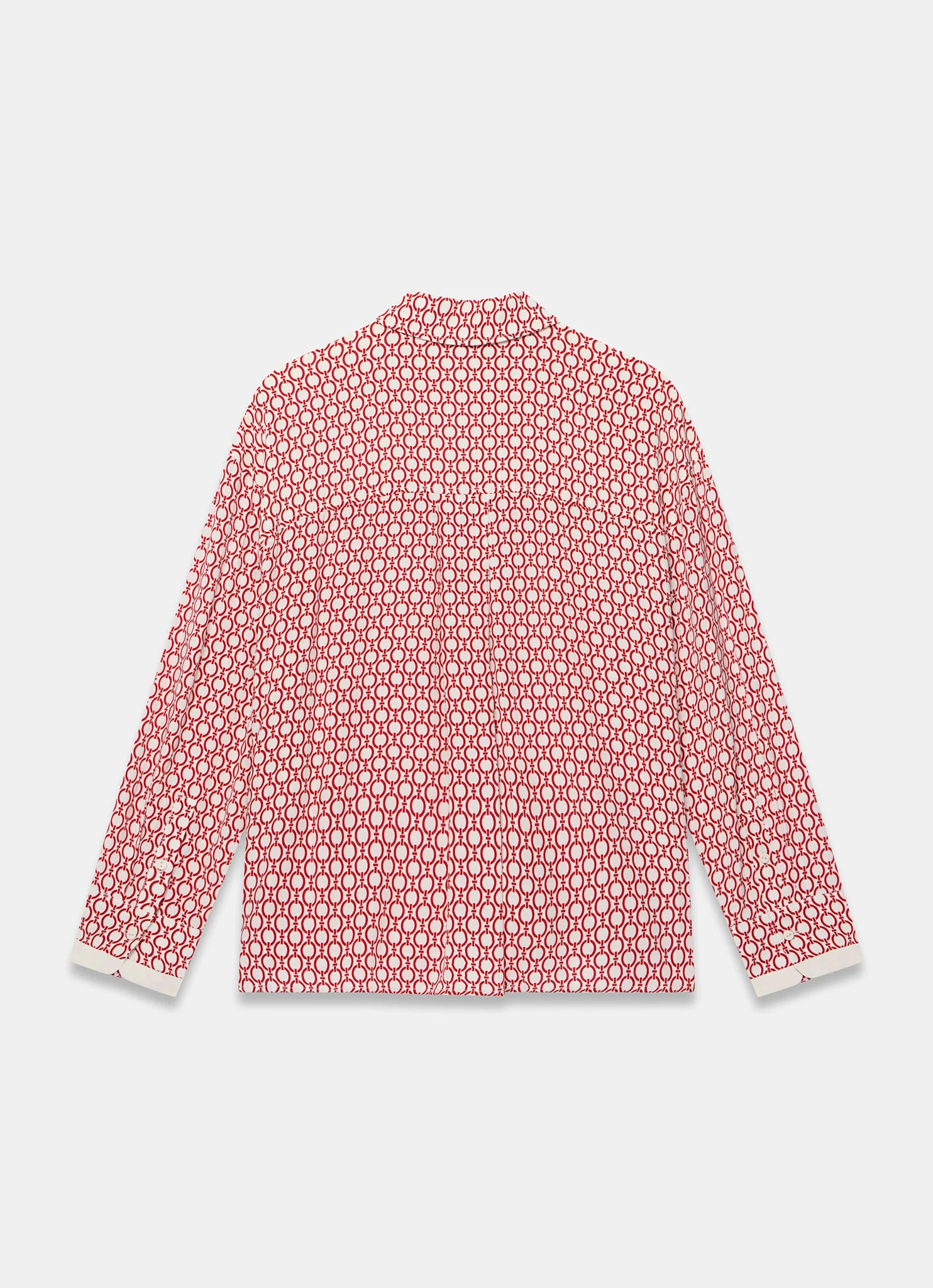 Red Geo Print Shirt - Image 7