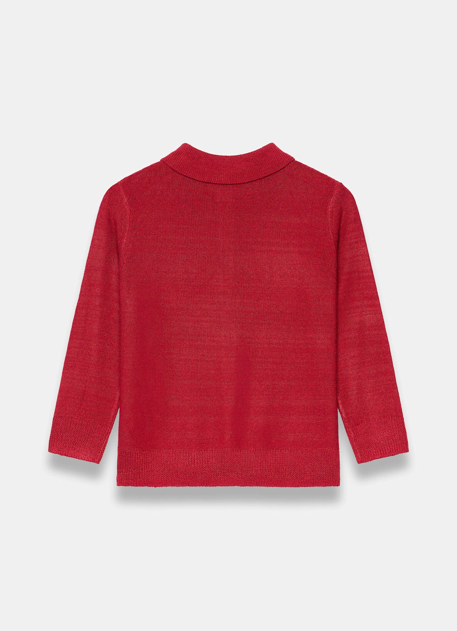 Red Metallic Knit Top - Image 8