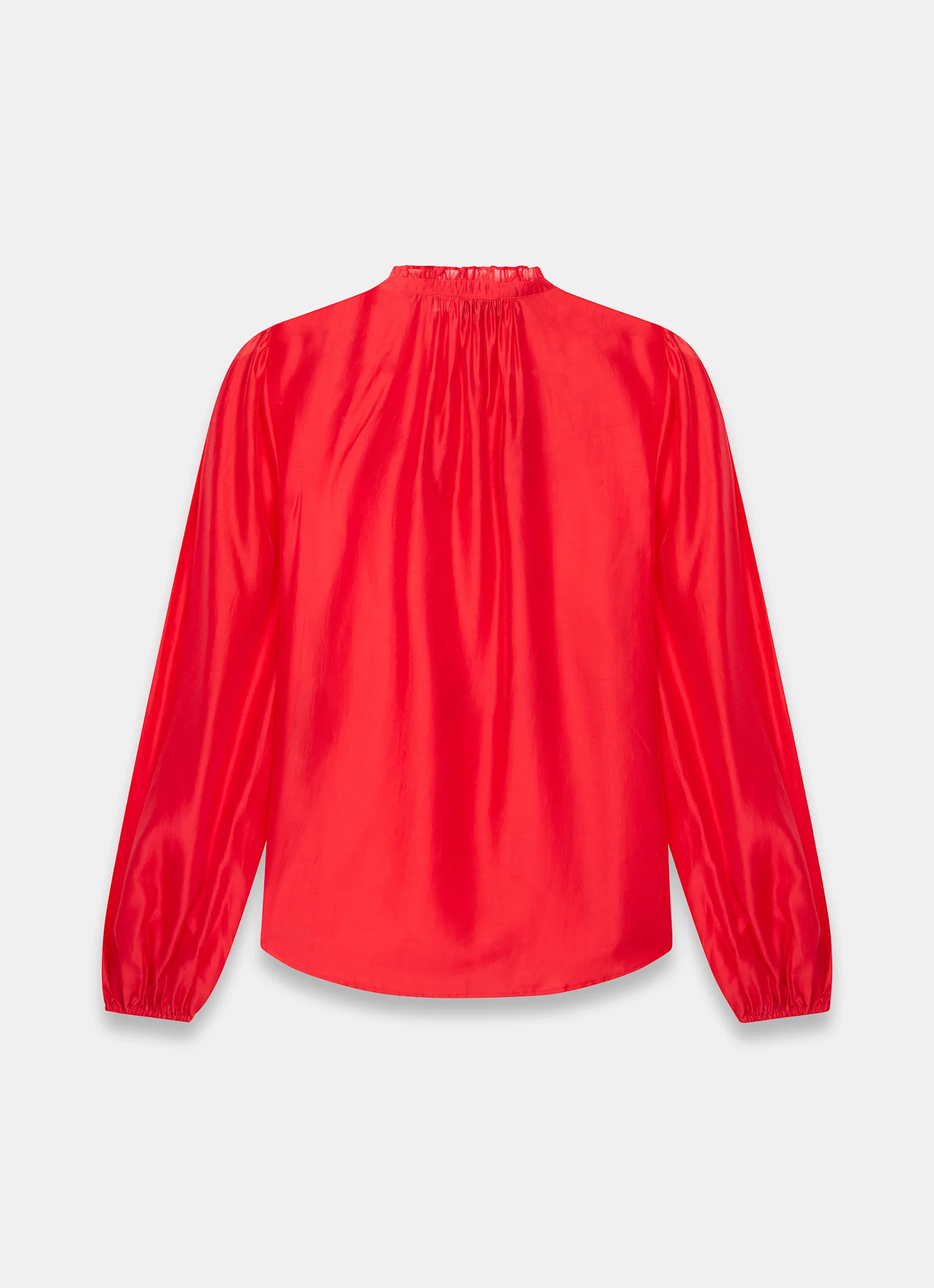 Red Floral Detail Cutwork Blouse - Image 7