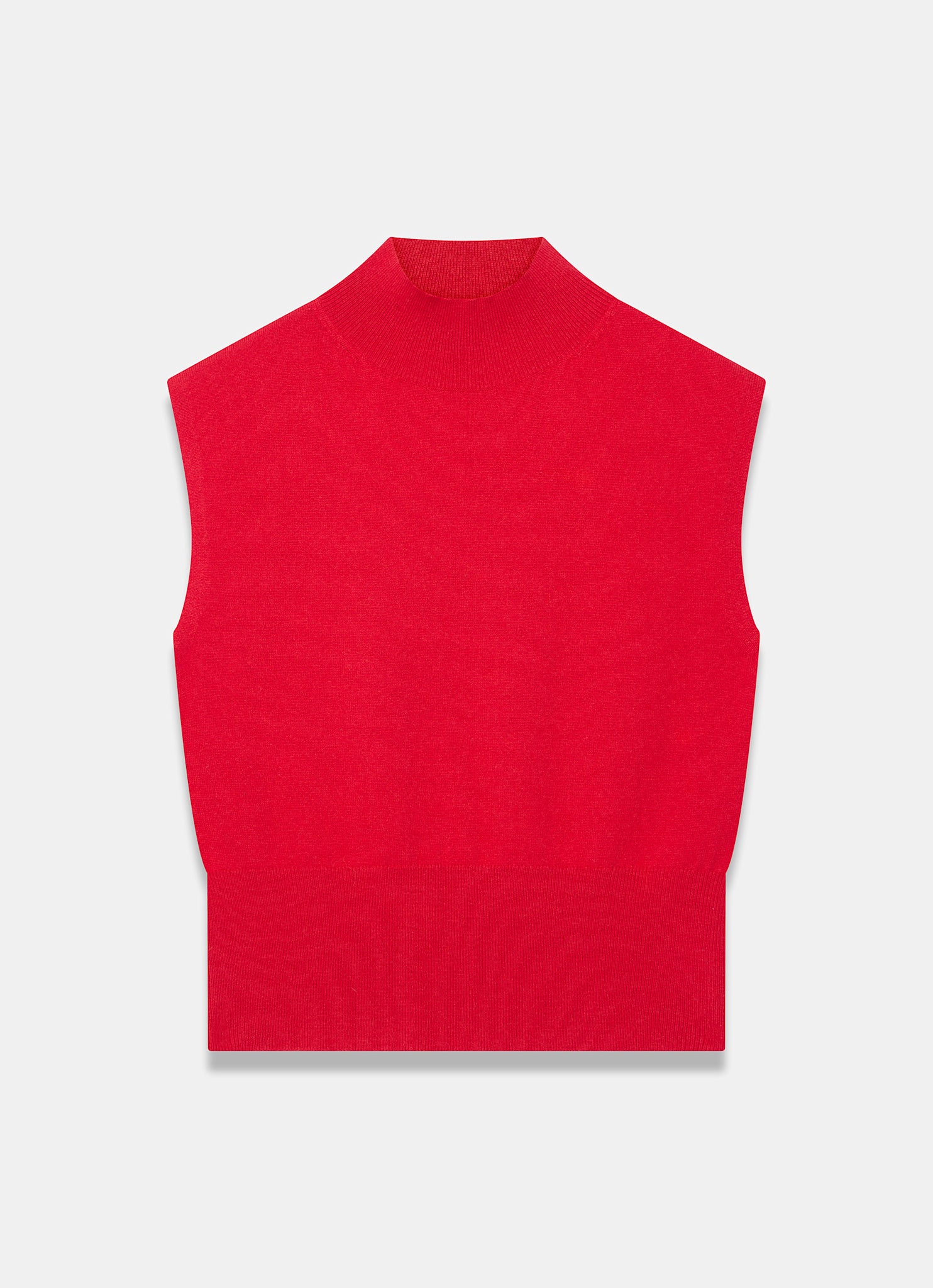 Red Wool Blend Knit Top - Image 6