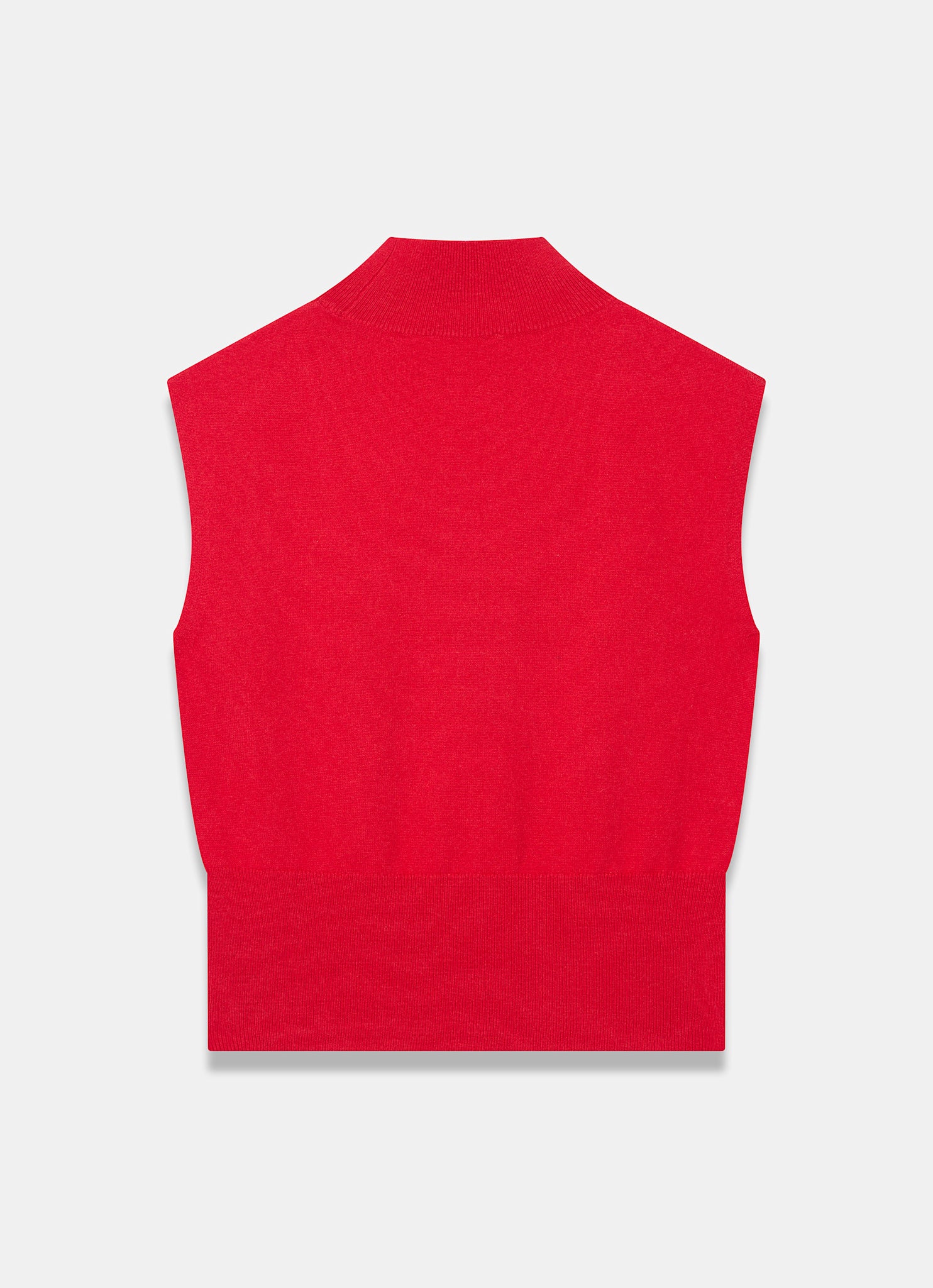 Red Wool Blend Knit Top - Image 7