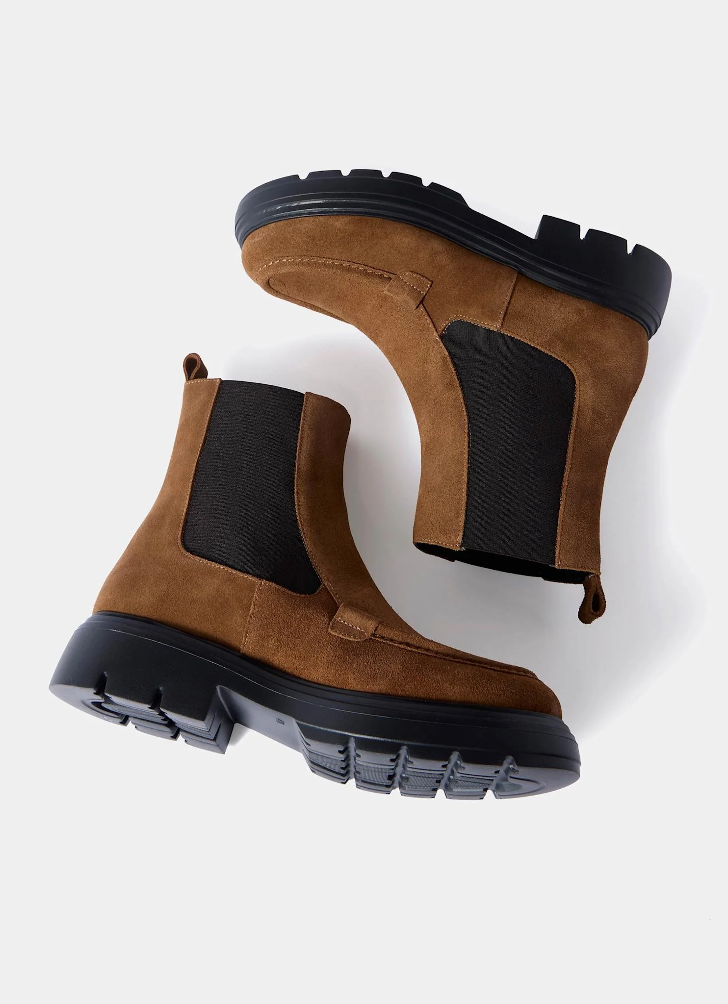 Reece Tan Suede Chelsea Boots - Image 5