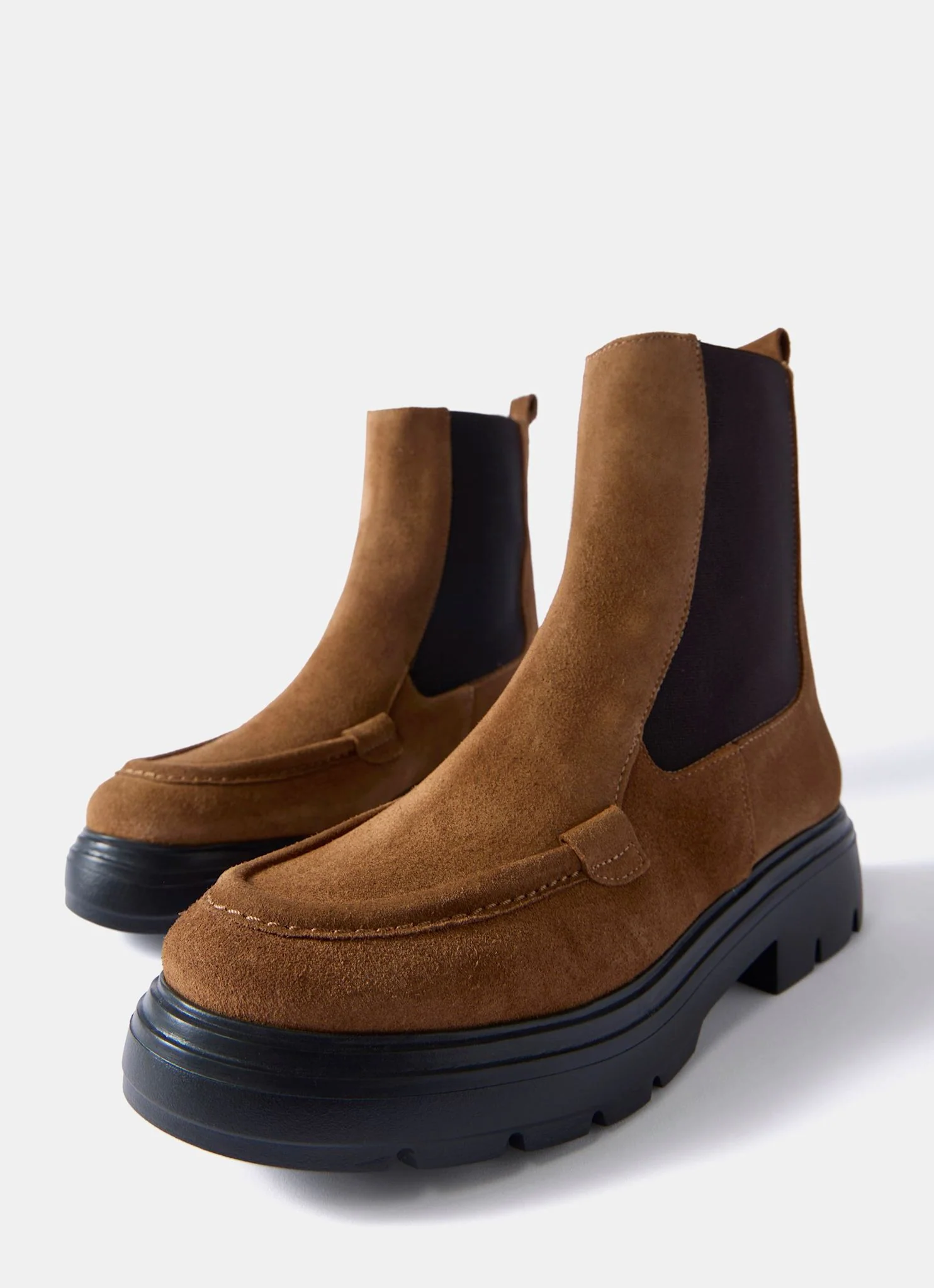 Reece Tan Suede Chelsea Boots - Image 7