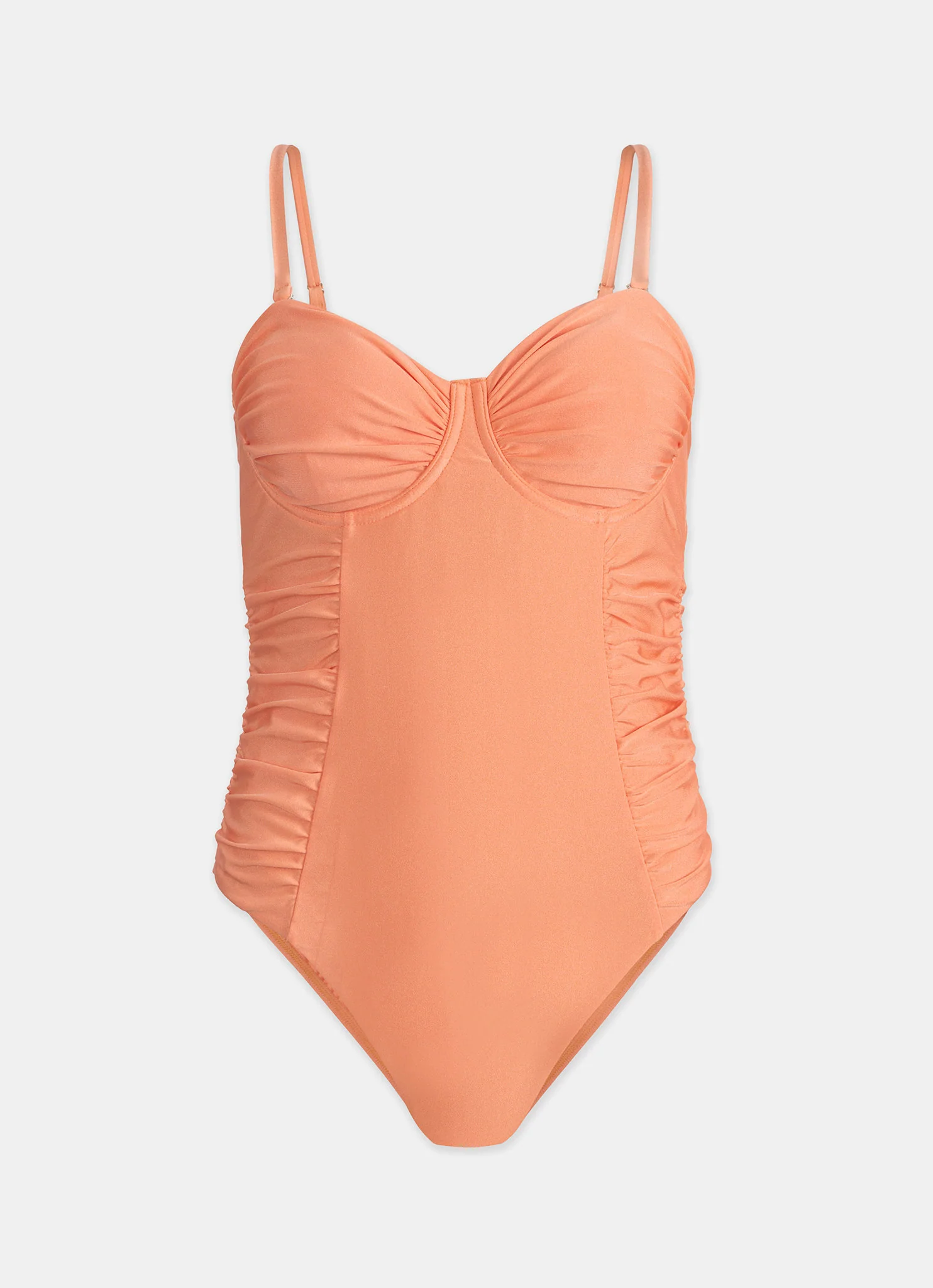 Orange Ruched Swimsuit - Image 6