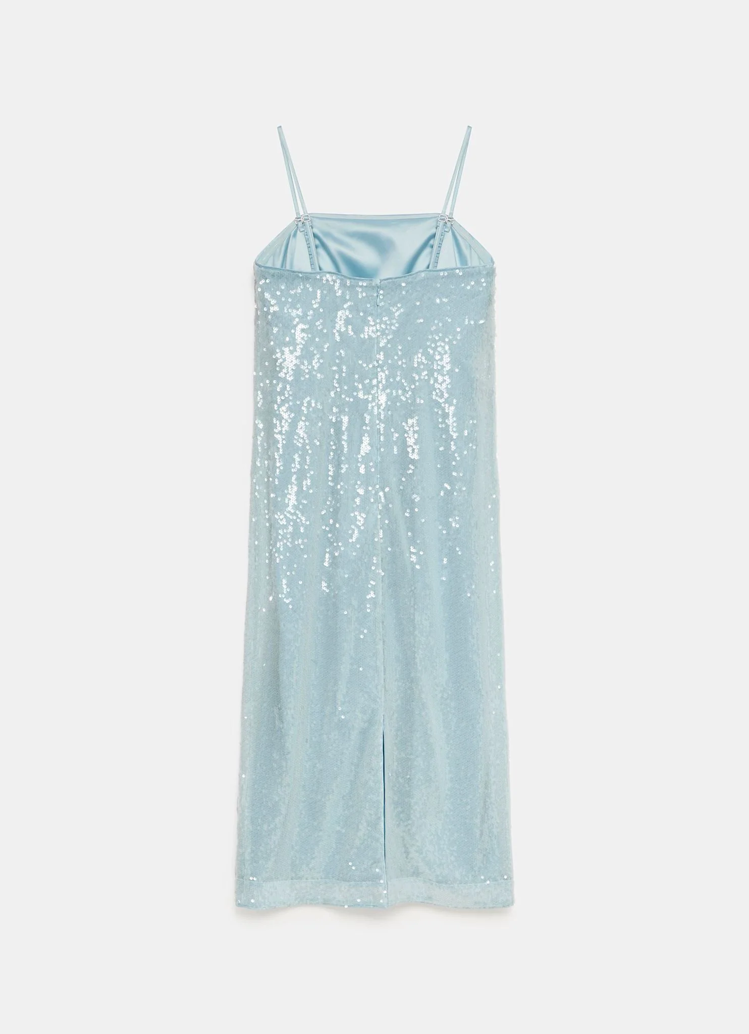 Blue Sequin Maxi Dress - Image 8
