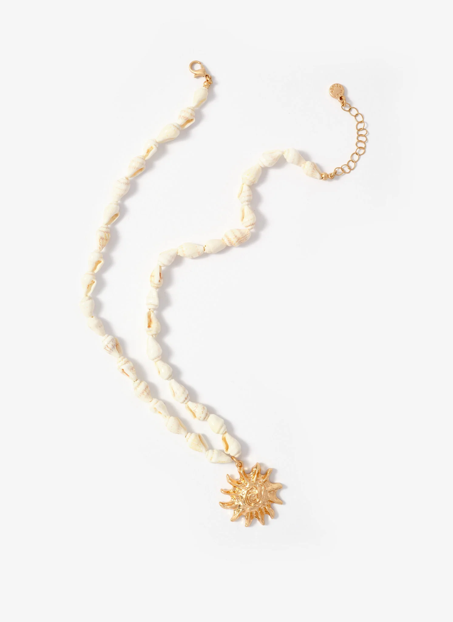 Shell Statement Sun Charm Necklace - Image 3