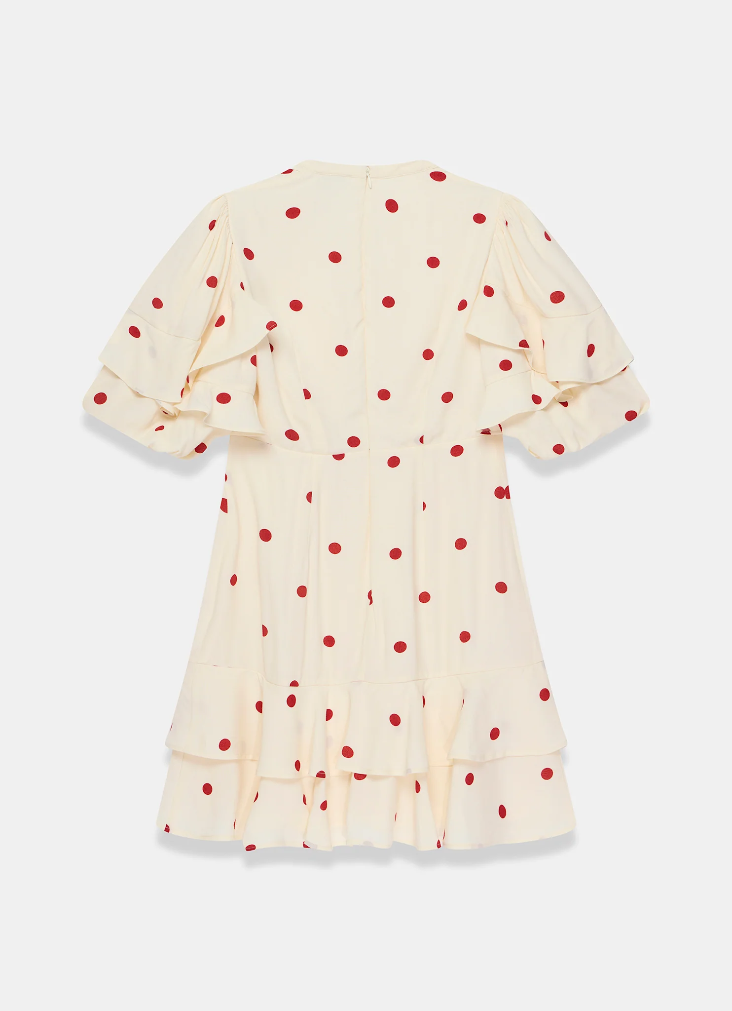 Cream Polka Dot Mini Dress - Image 8