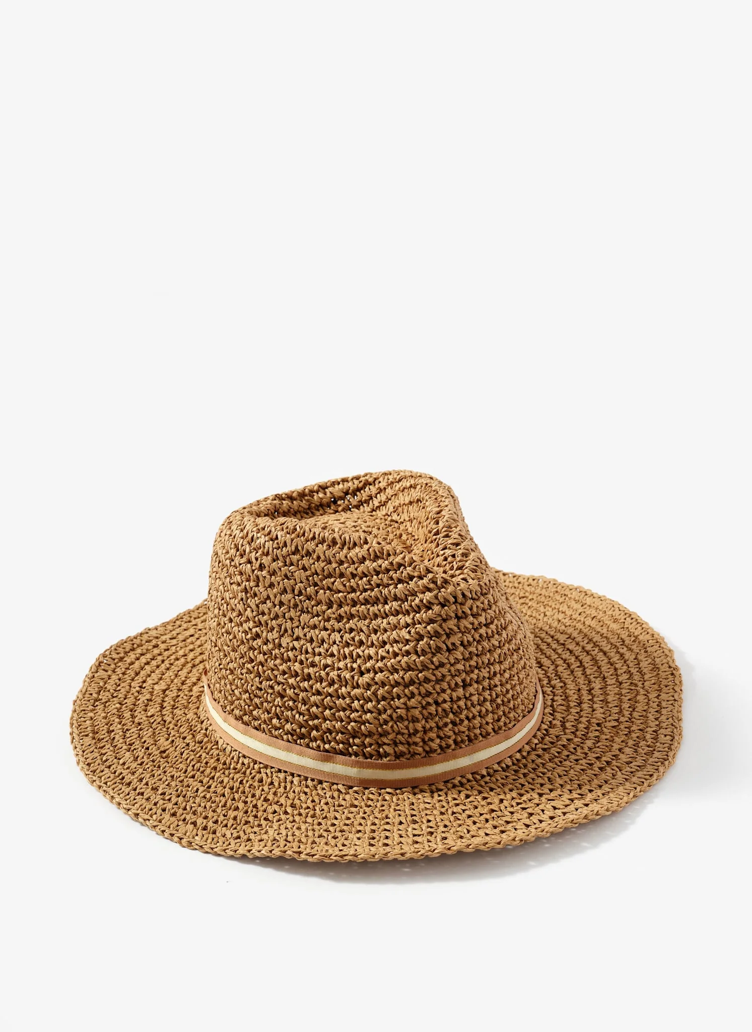 Tan Woven Panama Hat - Image 3