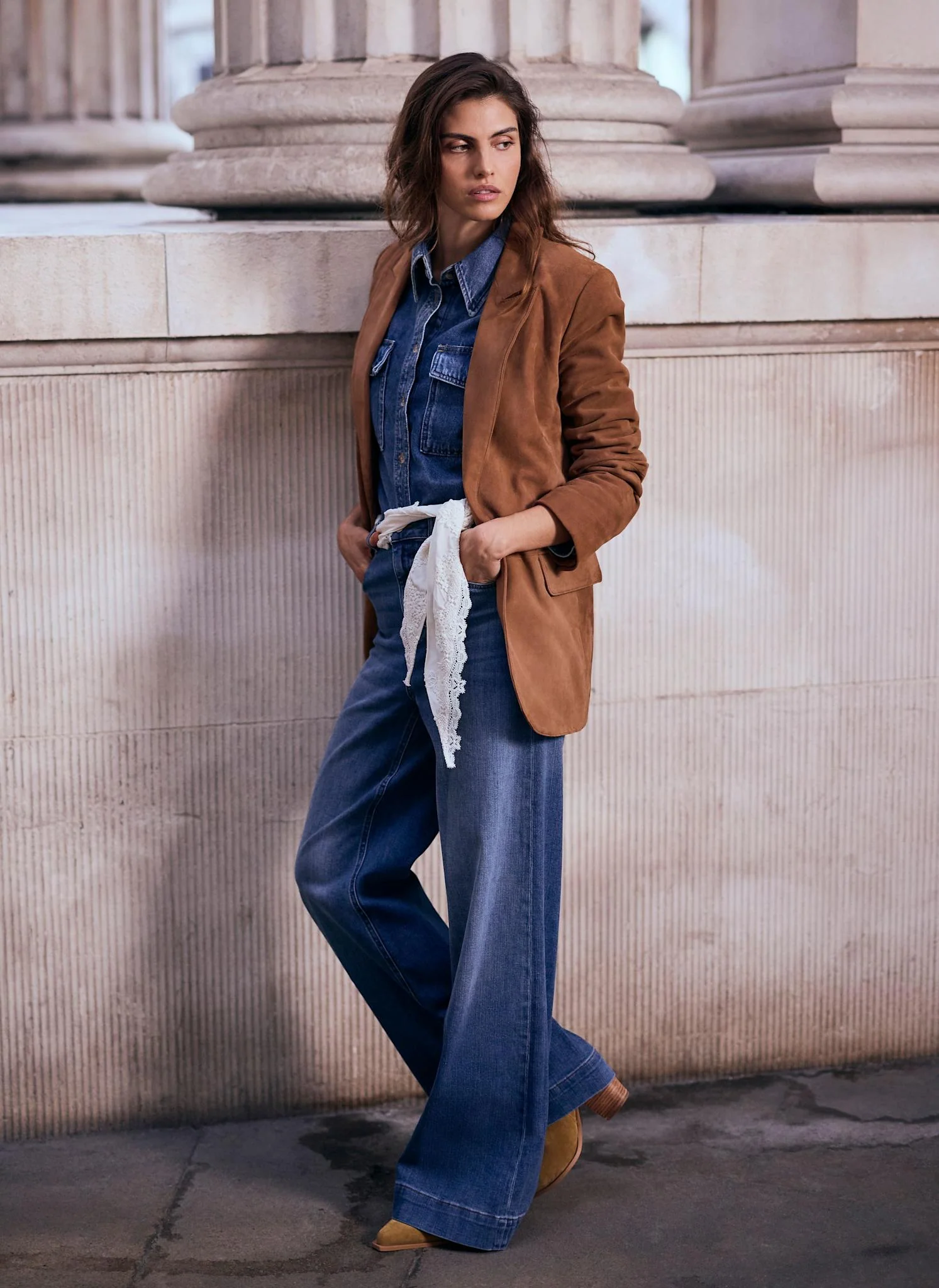 Tan Suede Blazer - Image 4