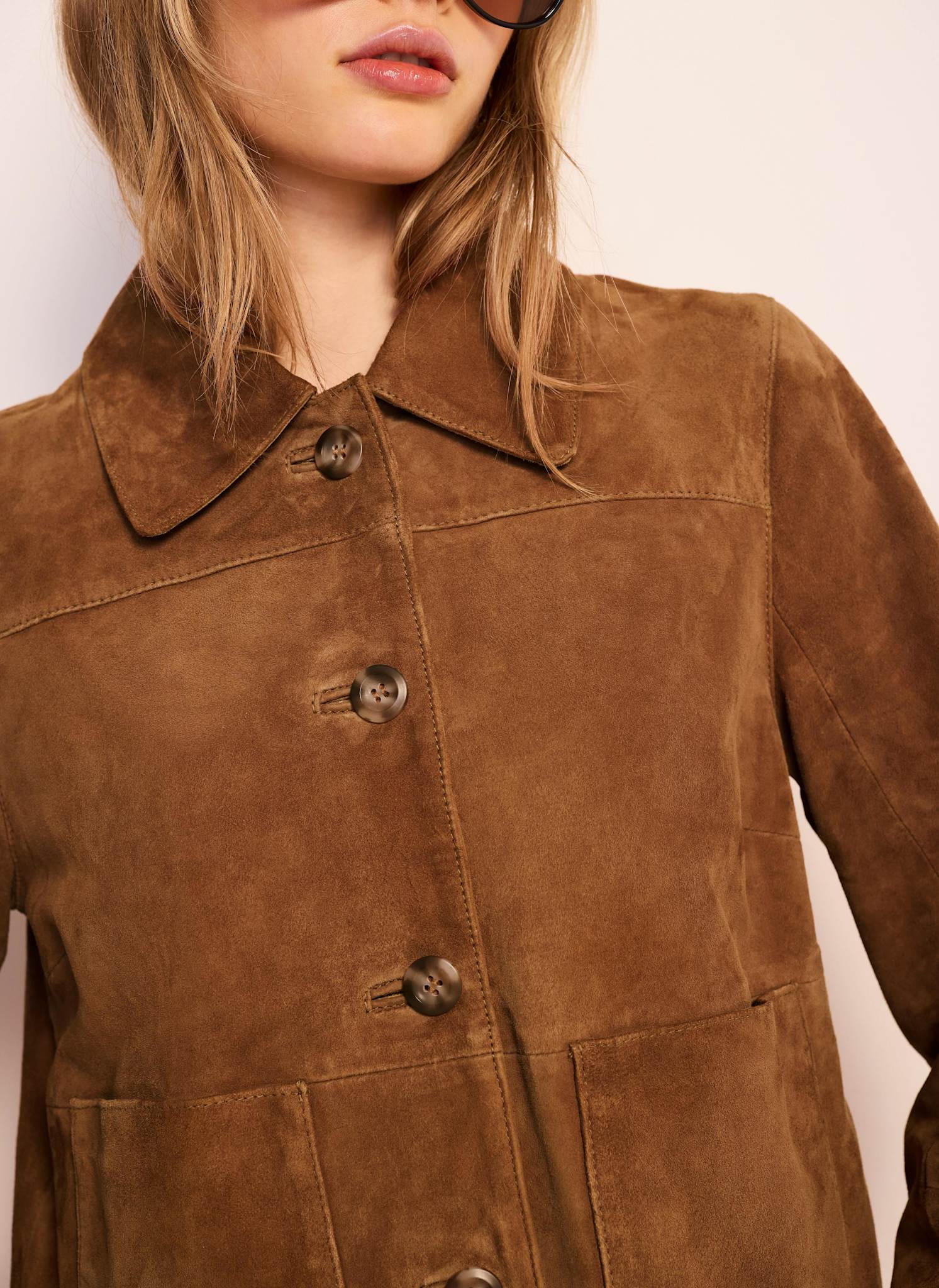 Tan Suede Jacket - Image 4
