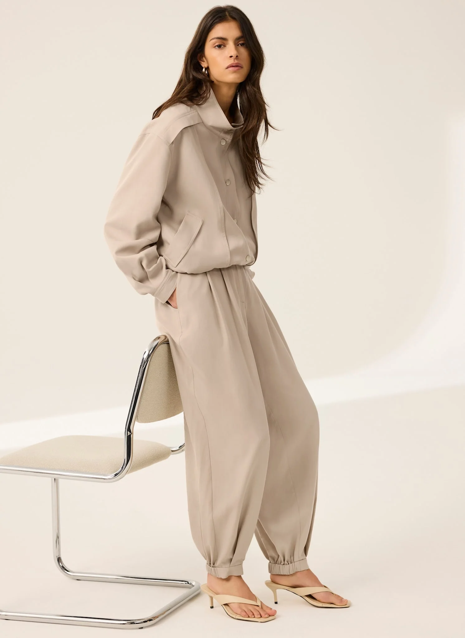 Neutral Bomber Jacket - Image 6