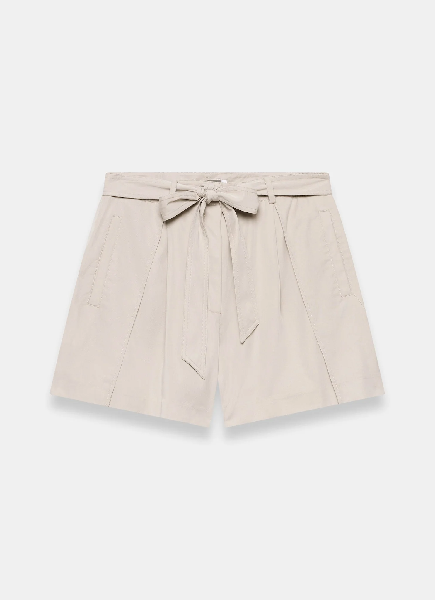 Neutral Tie Waist Shorts - Image 7