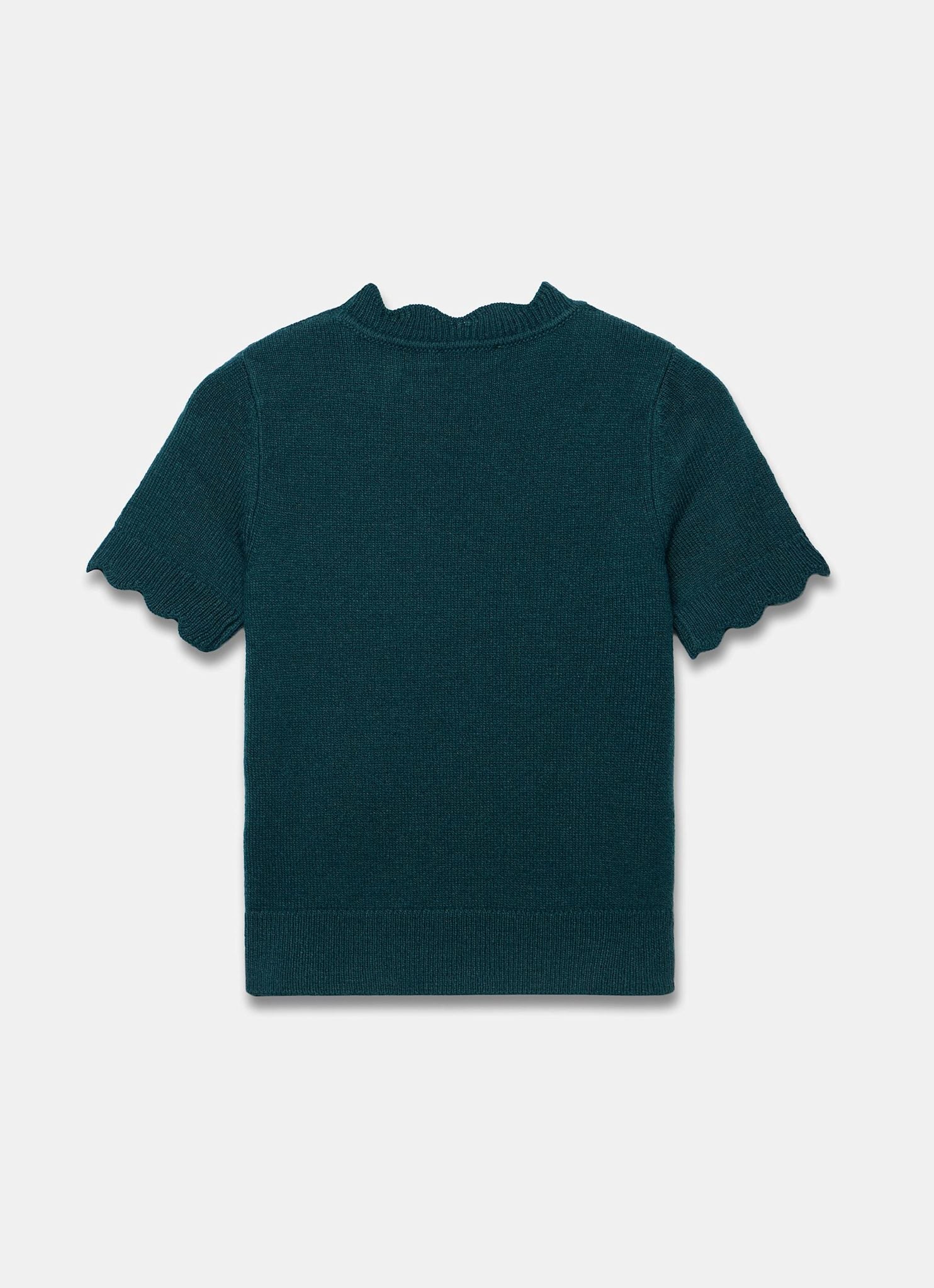 Teal Scallop Knit Top - Image 7