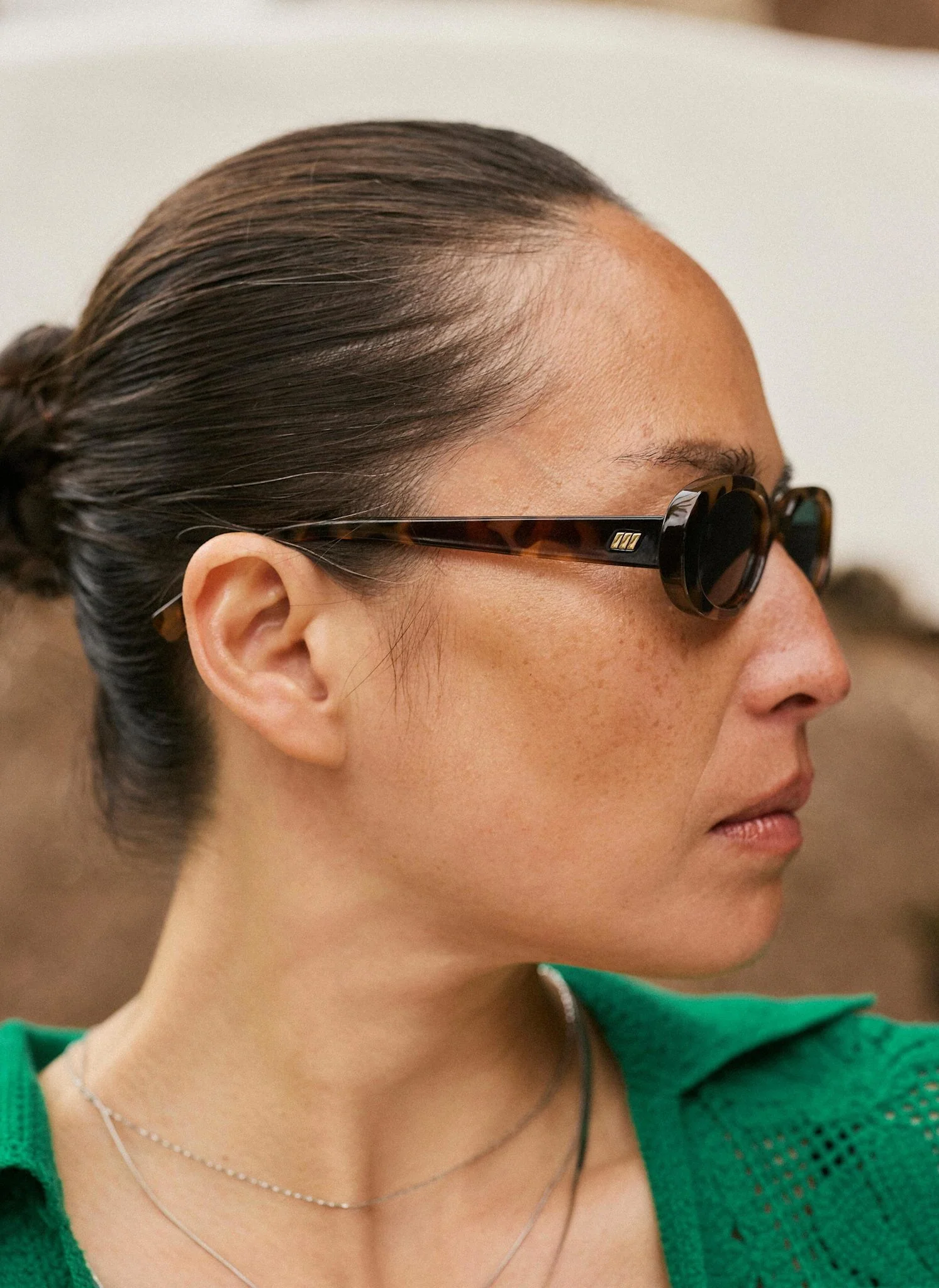 Le Specs Outta Love Brown Tortoiseshell Sunglasses - Image 5
