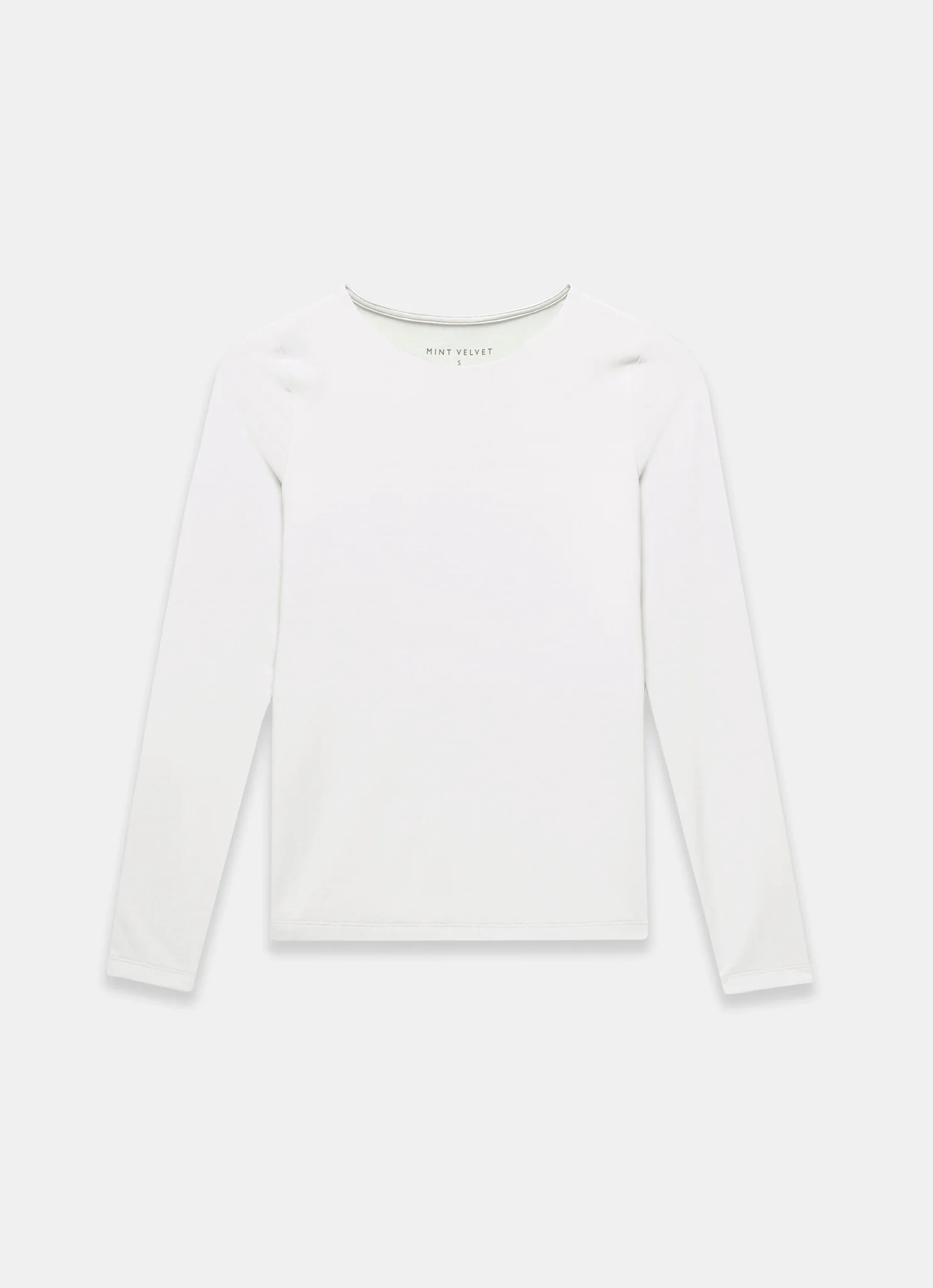 White Long Sleeve Layering Top - Image 6