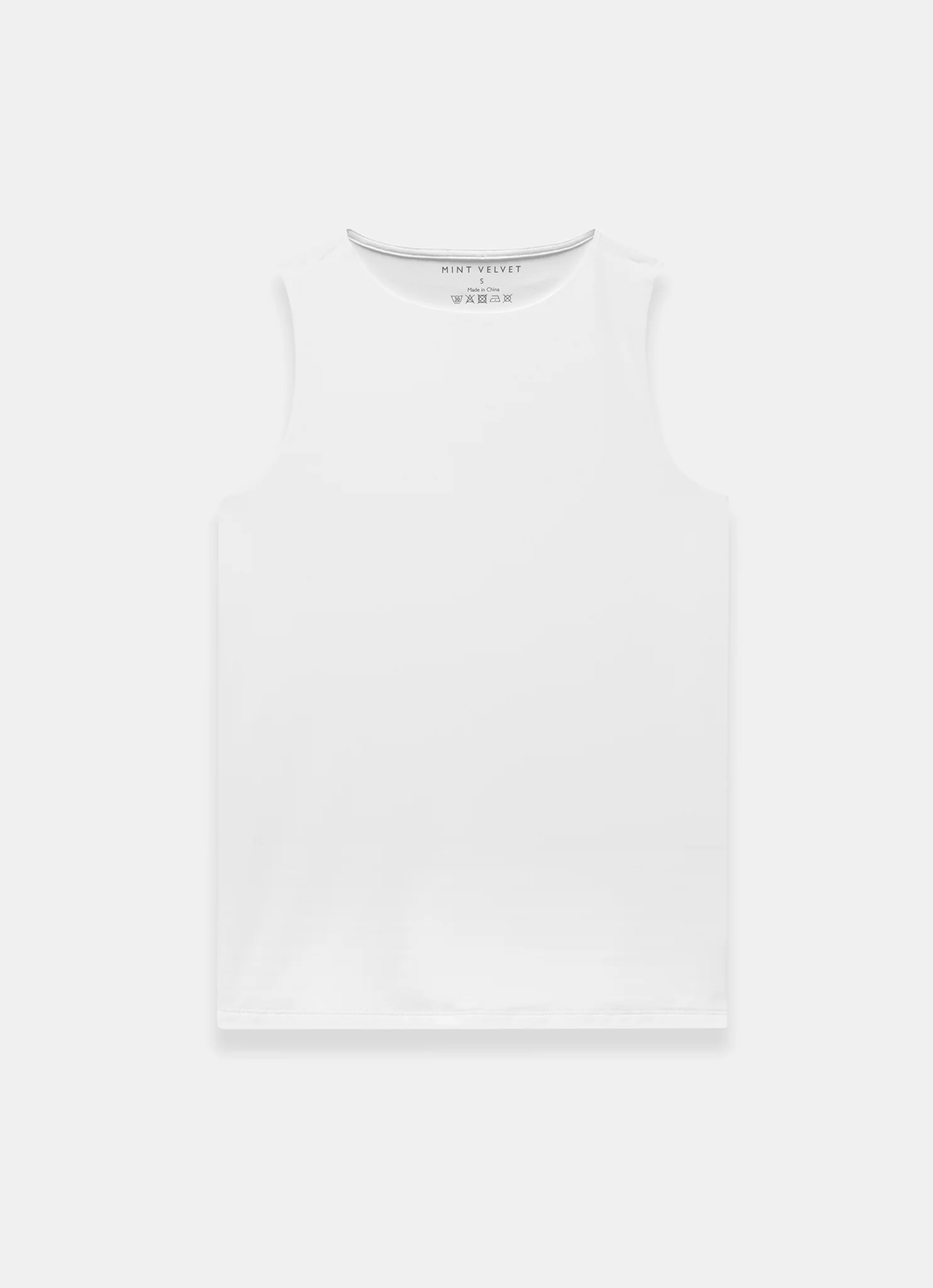 White Layering High Neck Vest - Image 6