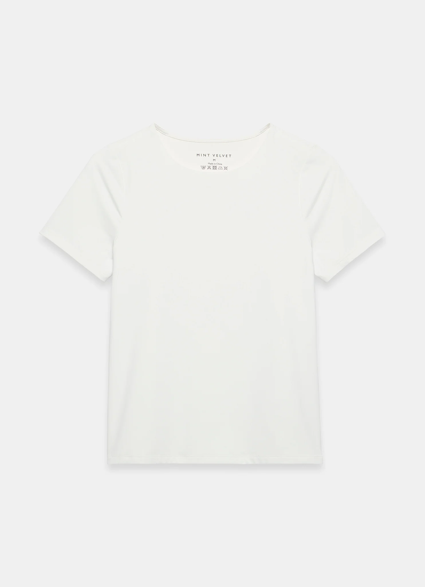 White Short Sleeve Layering Top - Image 7