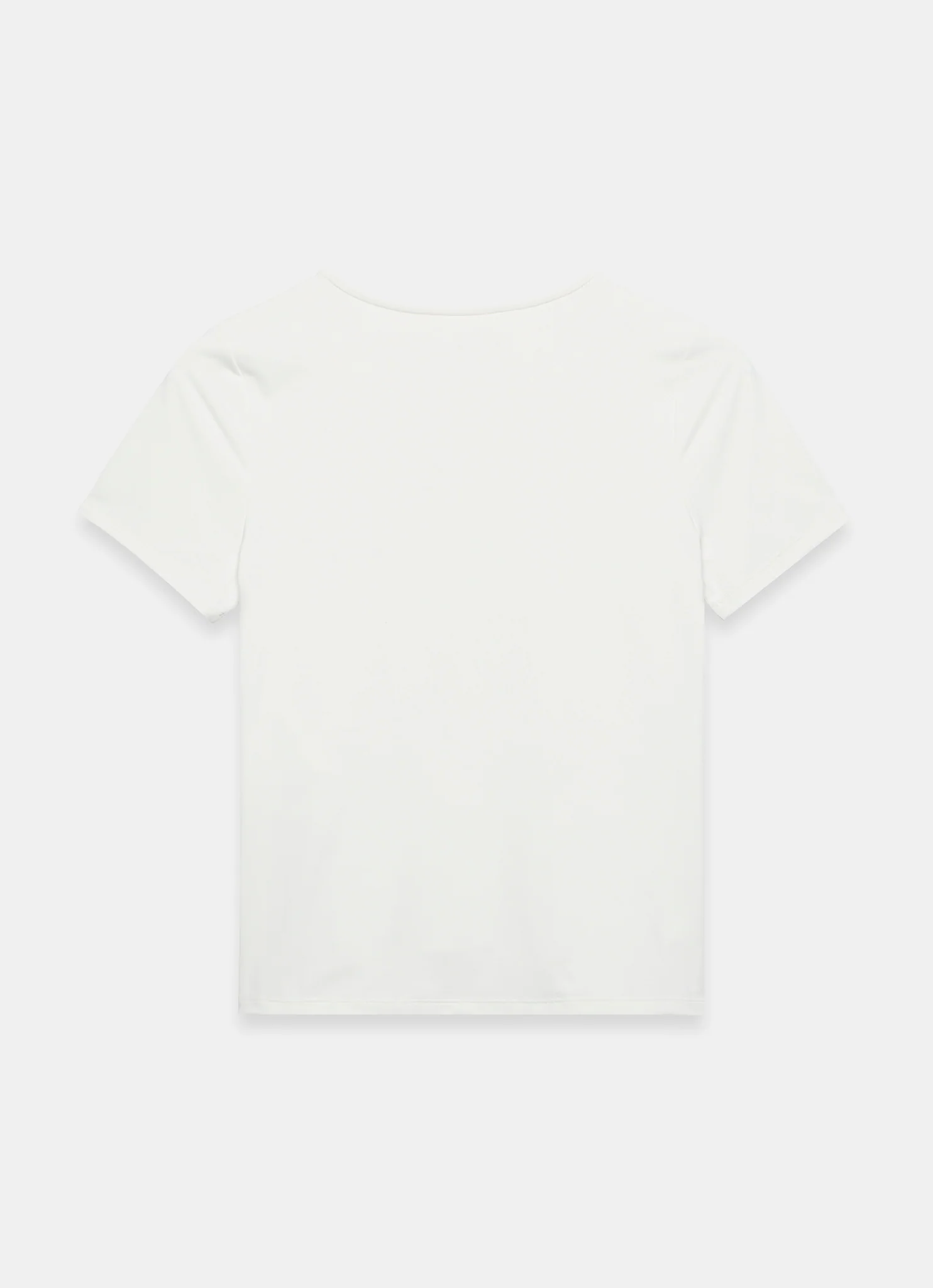 White Short Sleeve Layering Top - Image 8