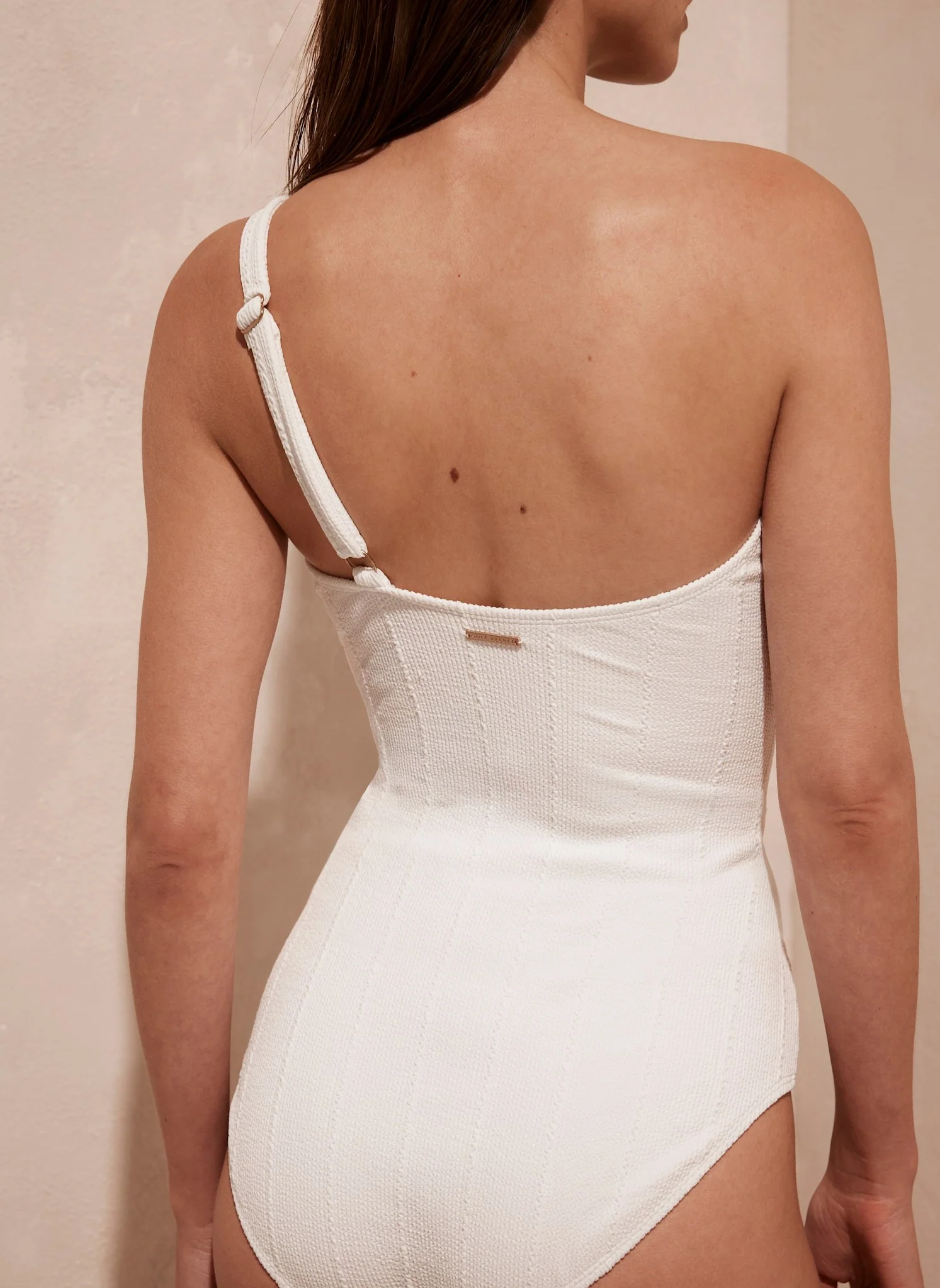 White One Shoulder Swimsuit - Image 4